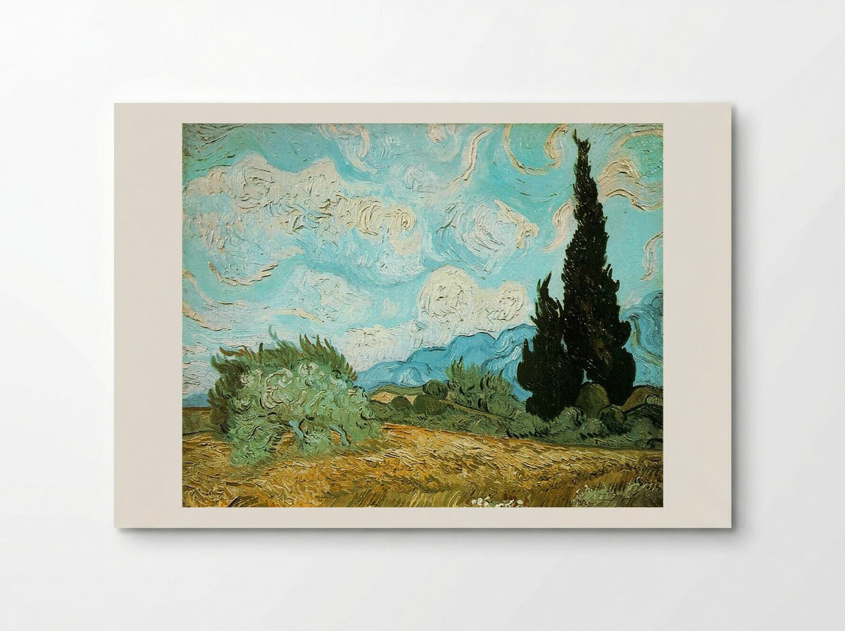 Wheat Field with Cypresses - Vincent van Gogh - Poster