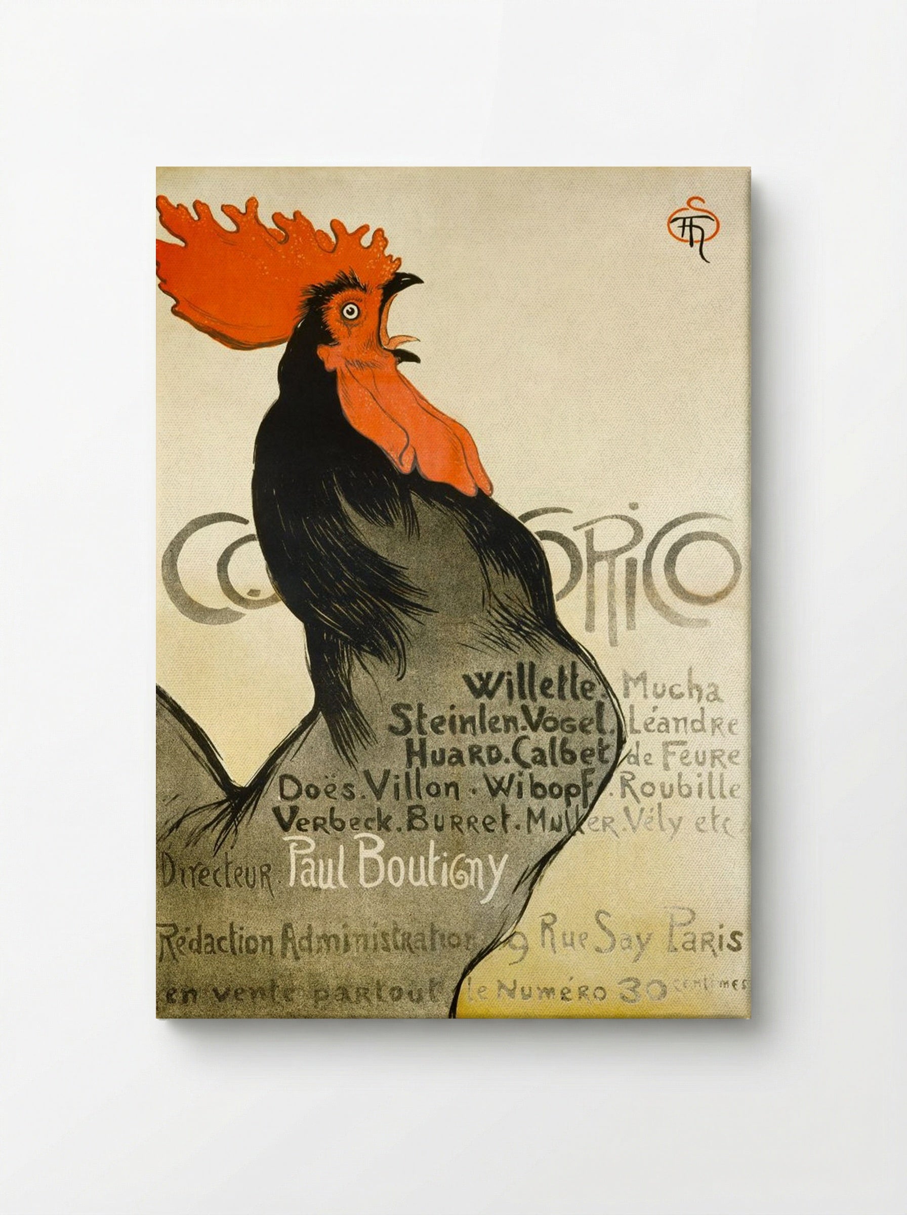 Cocorico - Théophile-Alexandre Steinlen - Canvas