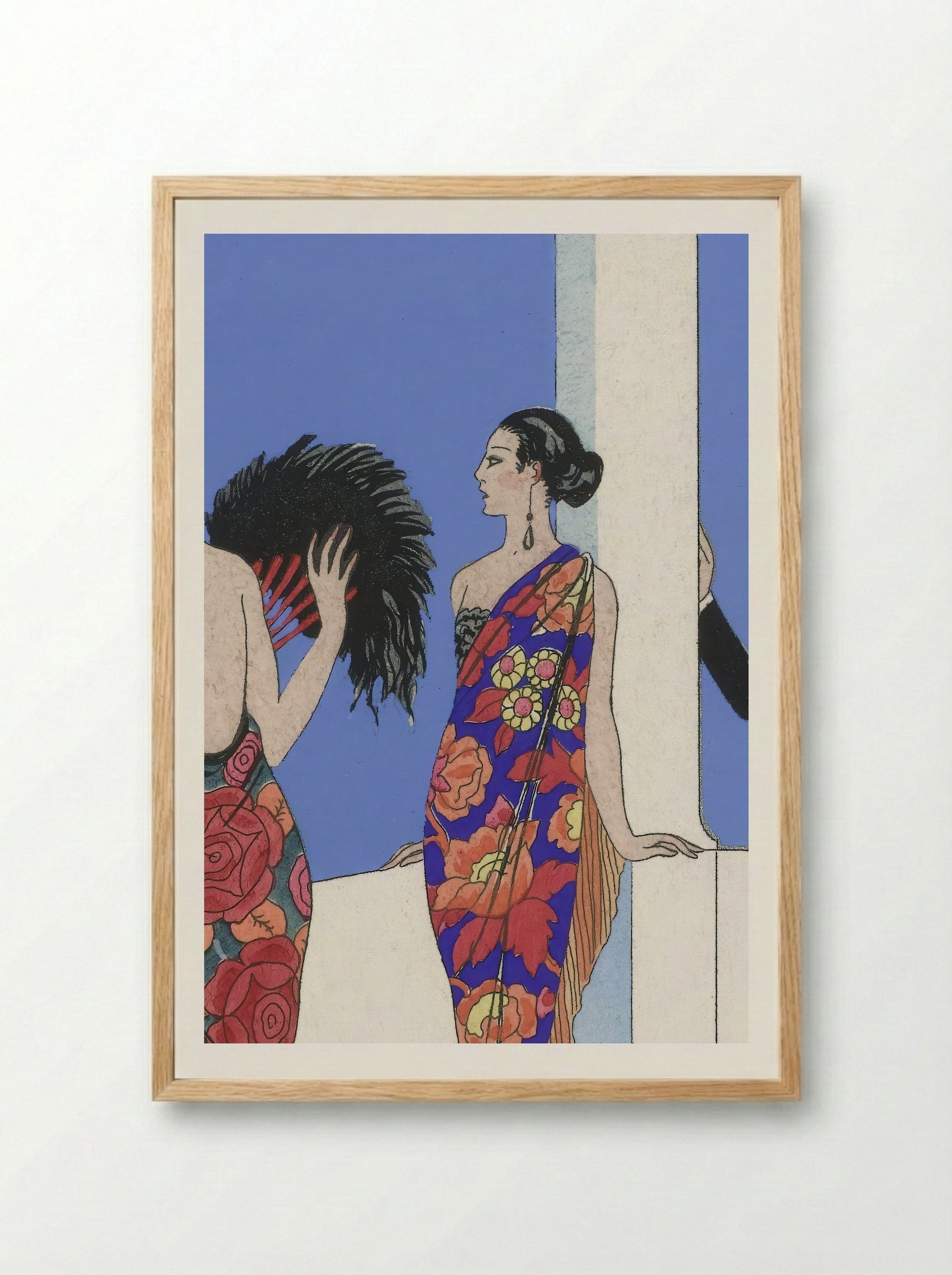 Le Goût des Châles - George Barbier - Framed Print Wood