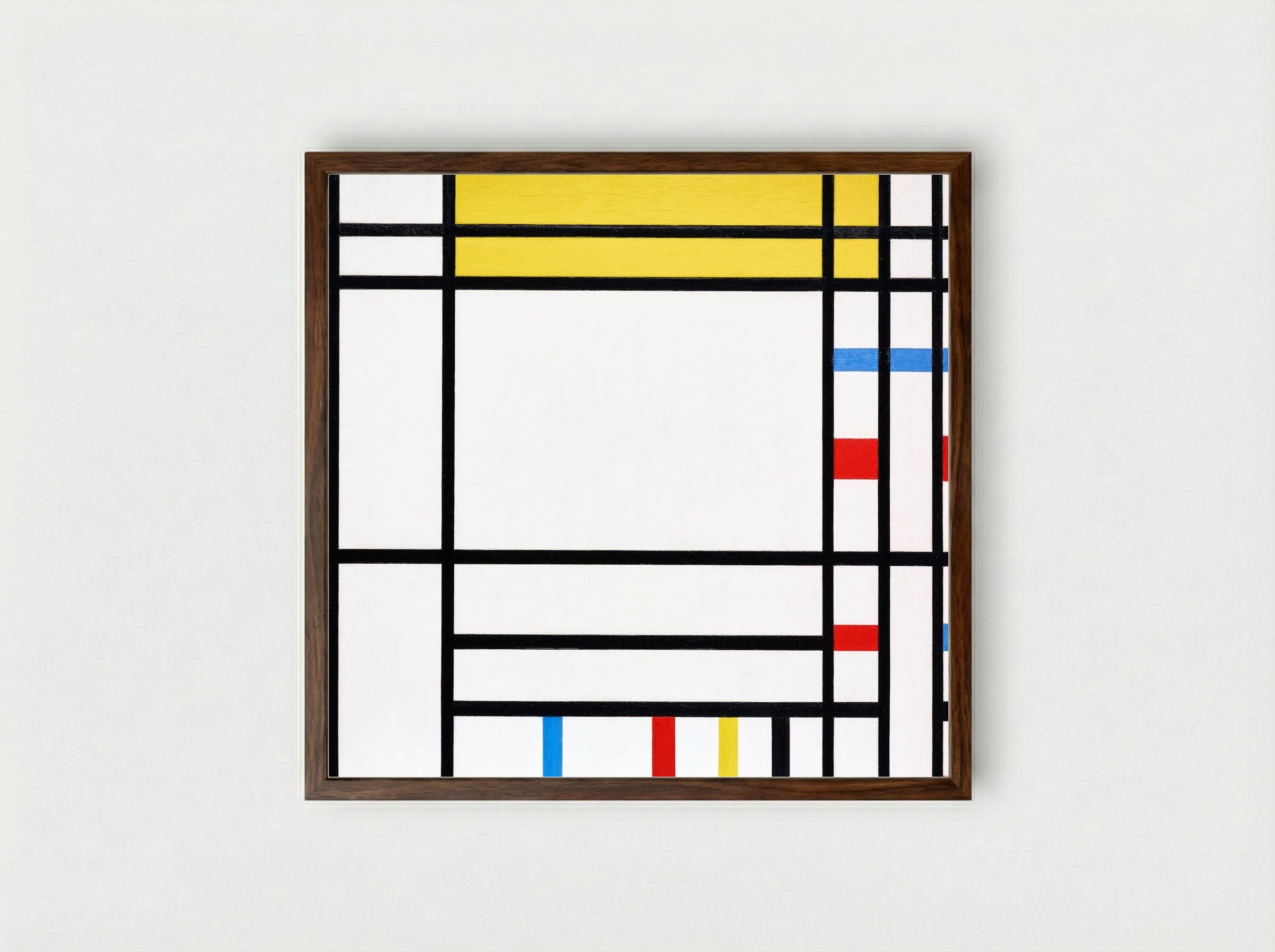 Place de la Concorde - Piet Mondrian - Framed Print Dark Wood