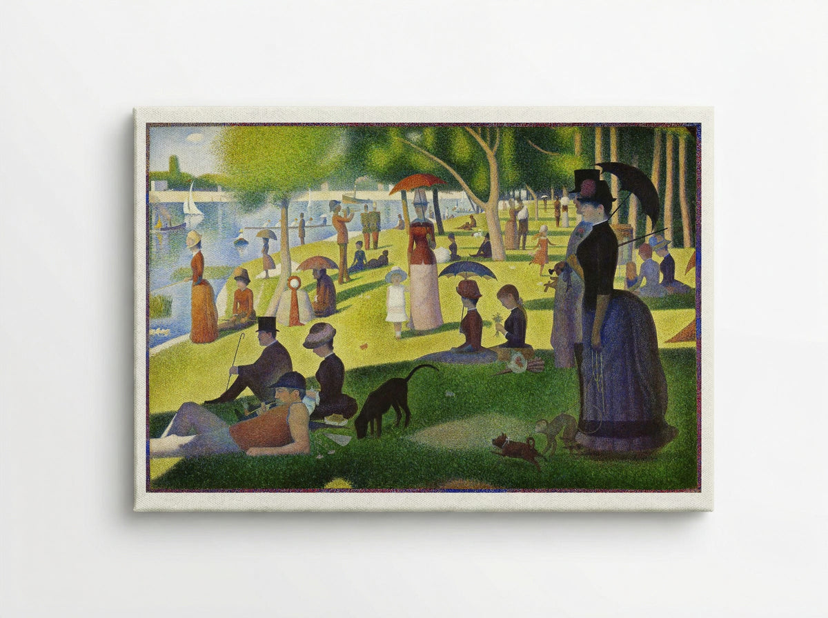A Sunday on La Grande Jatte - Georges Seurat - Canvas