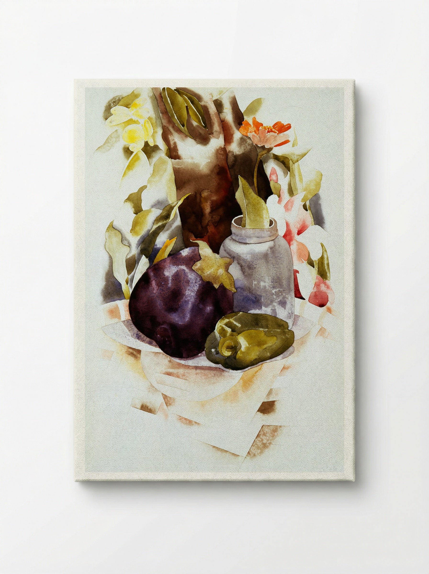 Eggplant and Green Pepper - Charles Demuth - Canvas