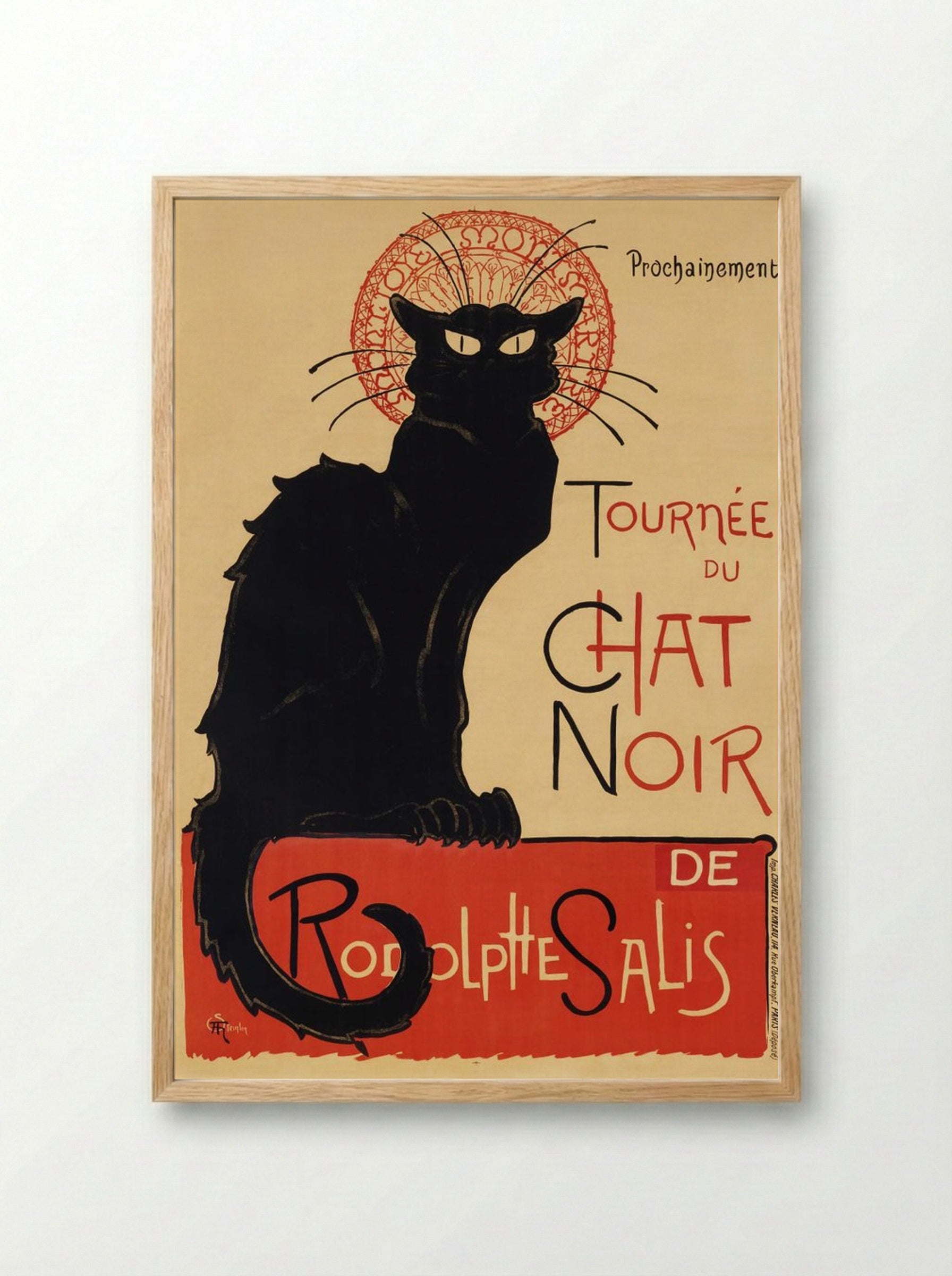 Tournée du Chat Noir - Théophile Alexandre Steinlen - Framed Print Wood