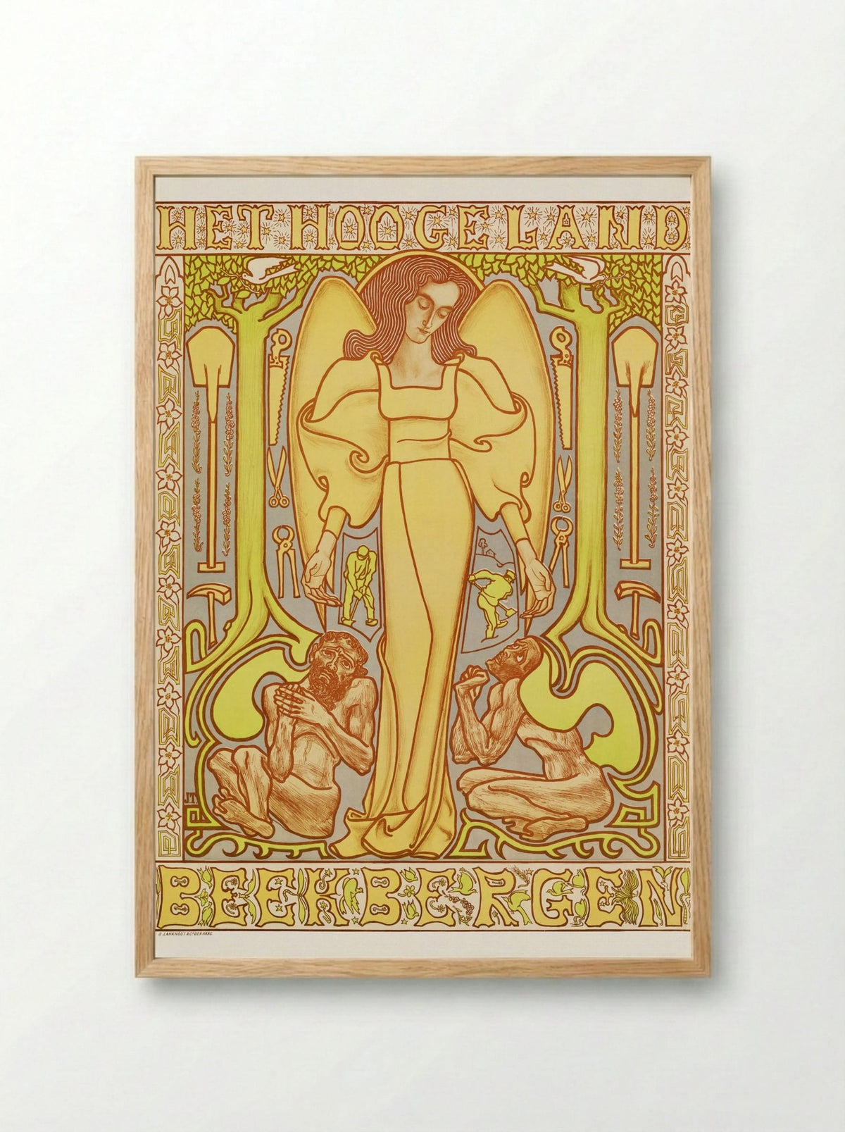 The Hoogeland, Beekbergen - Jan Toorop - Framed Print Wood