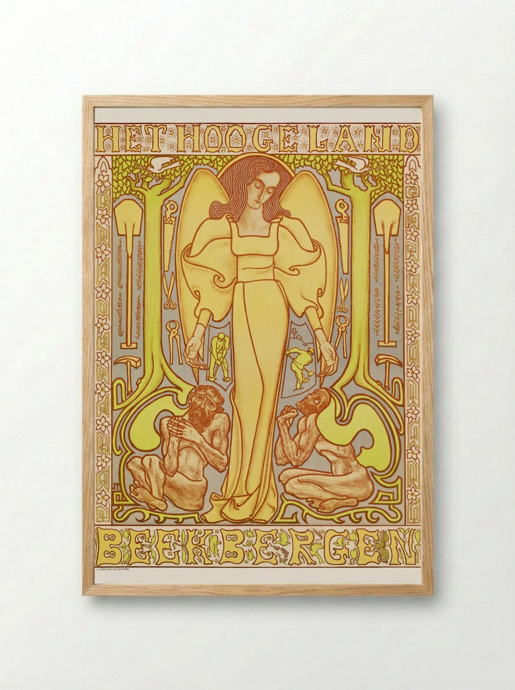 The Hoogeland, Beekbergen - Jan Toorop - Framed Print Wood