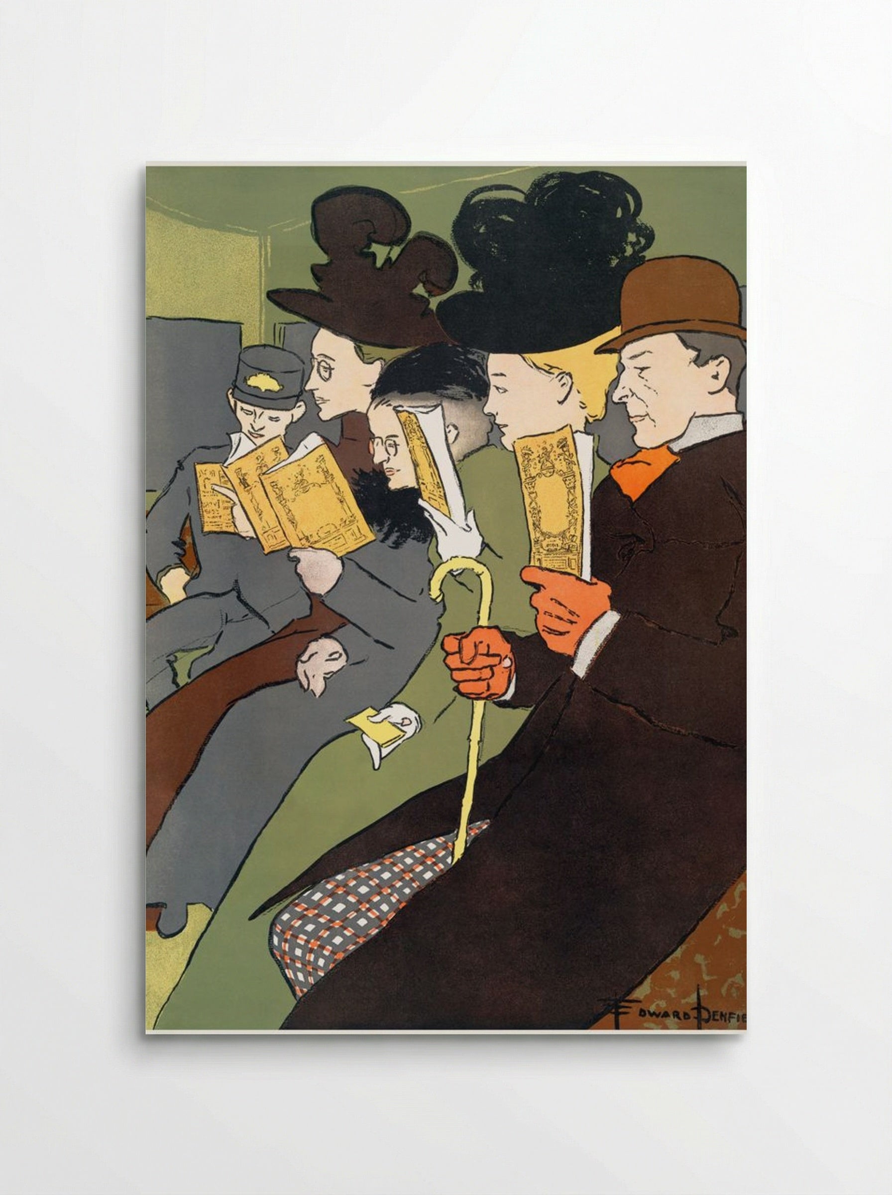 People Reading Books - Edward Penfield - Poster