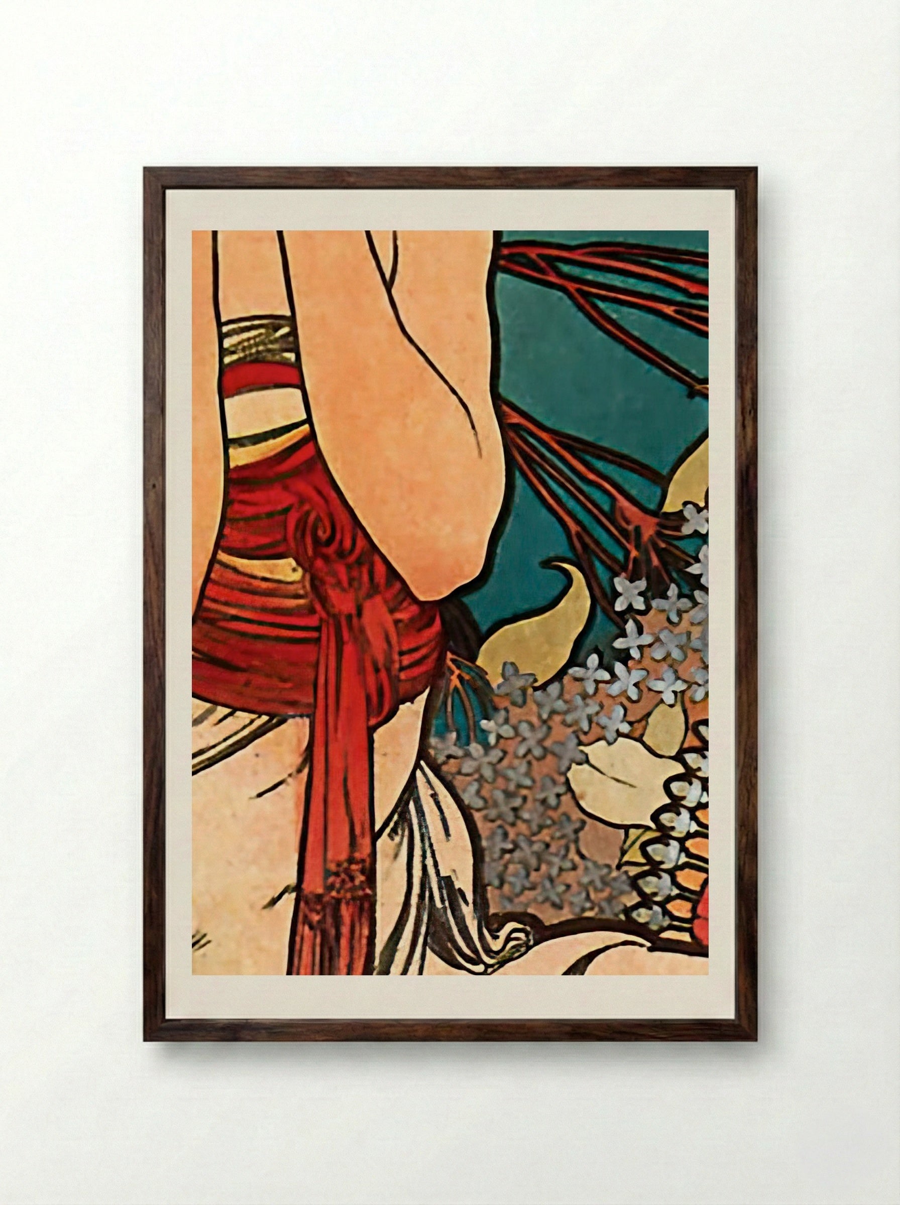 Monaco Monte-Carlo - Alfons Mucha - Framed Print Dark Wood