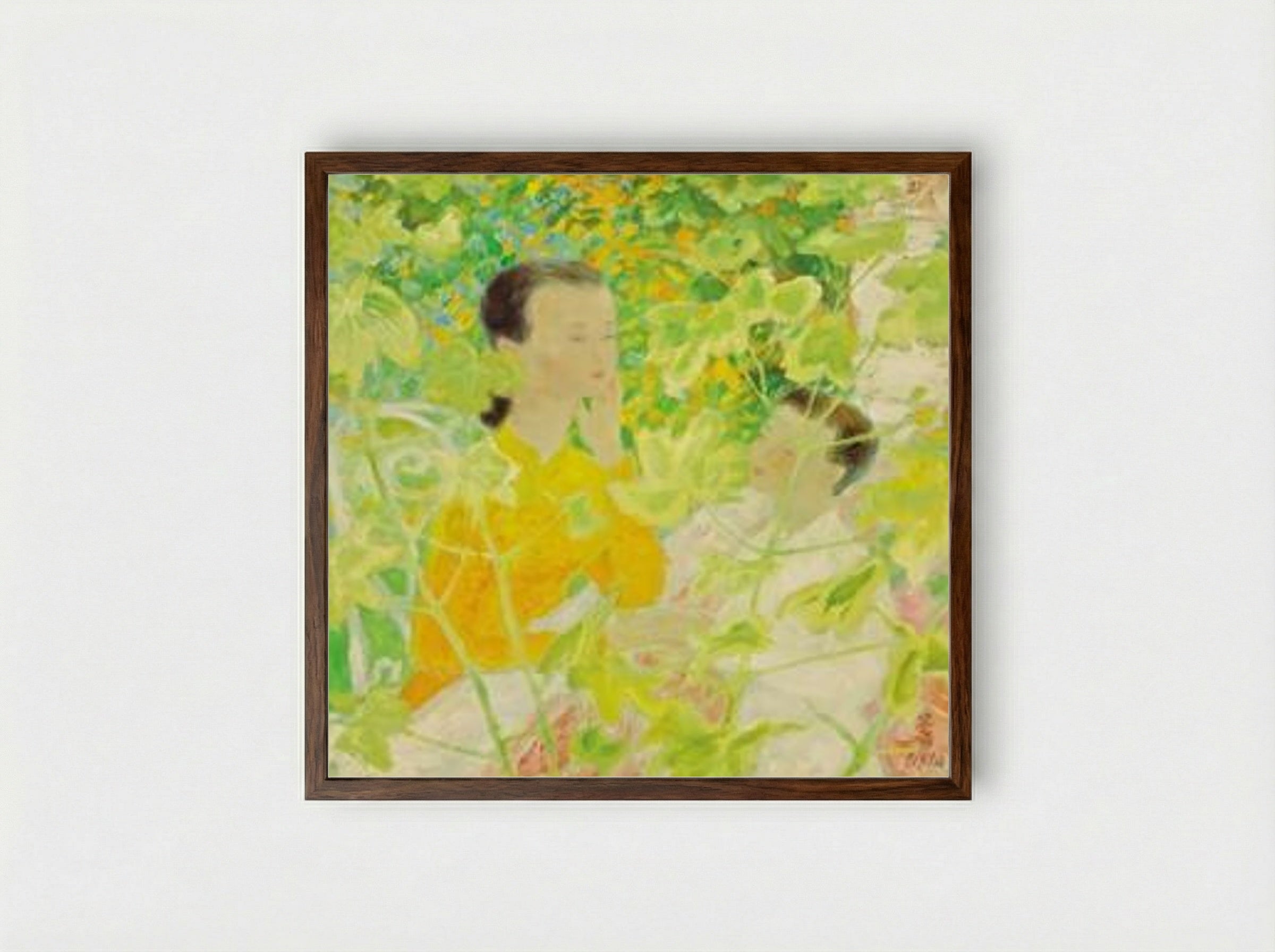 Summer - Le Pho - Framed Print Dark Wood