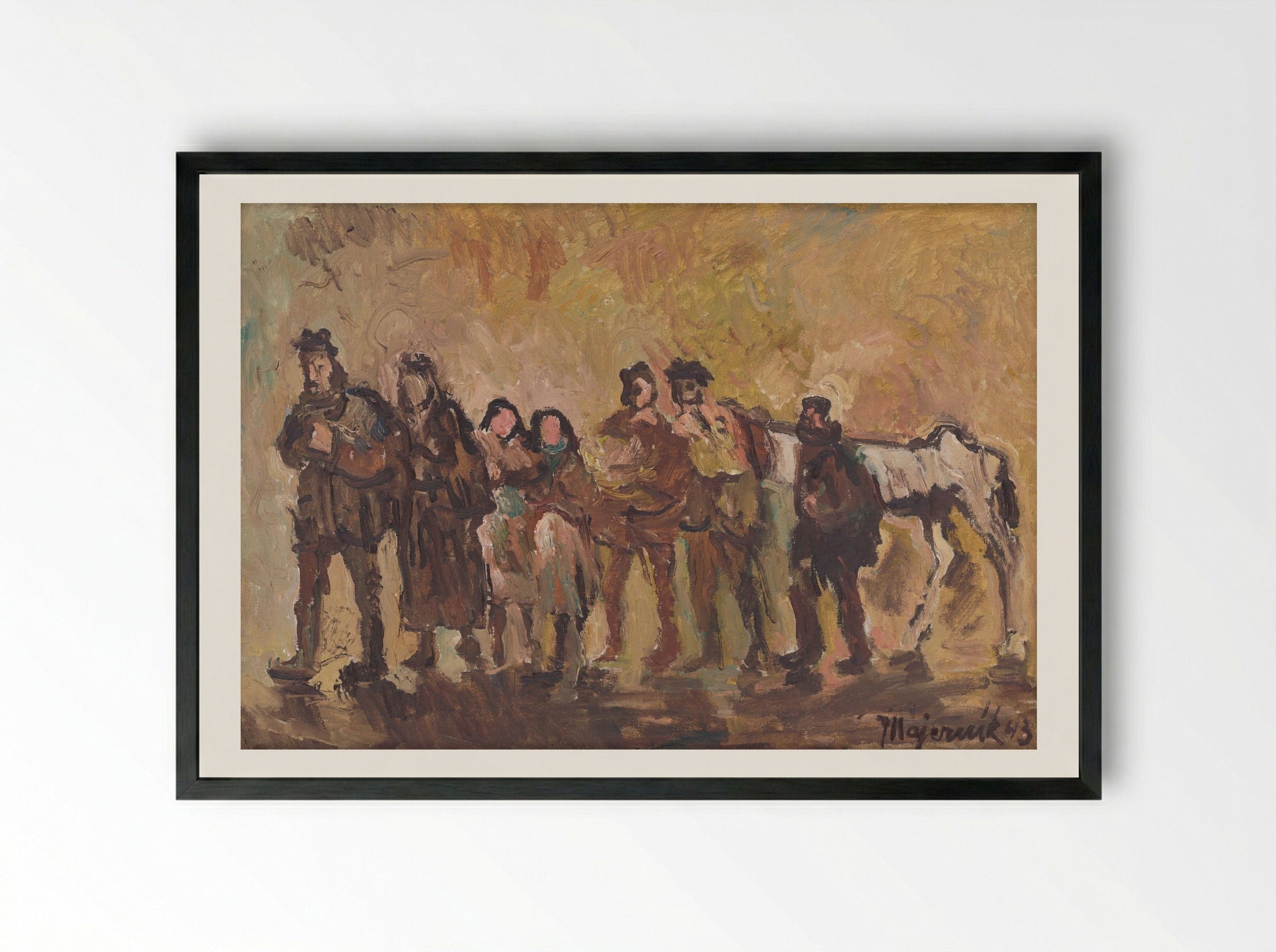 Exiles - Cyprián Majerník - Framed Print Black