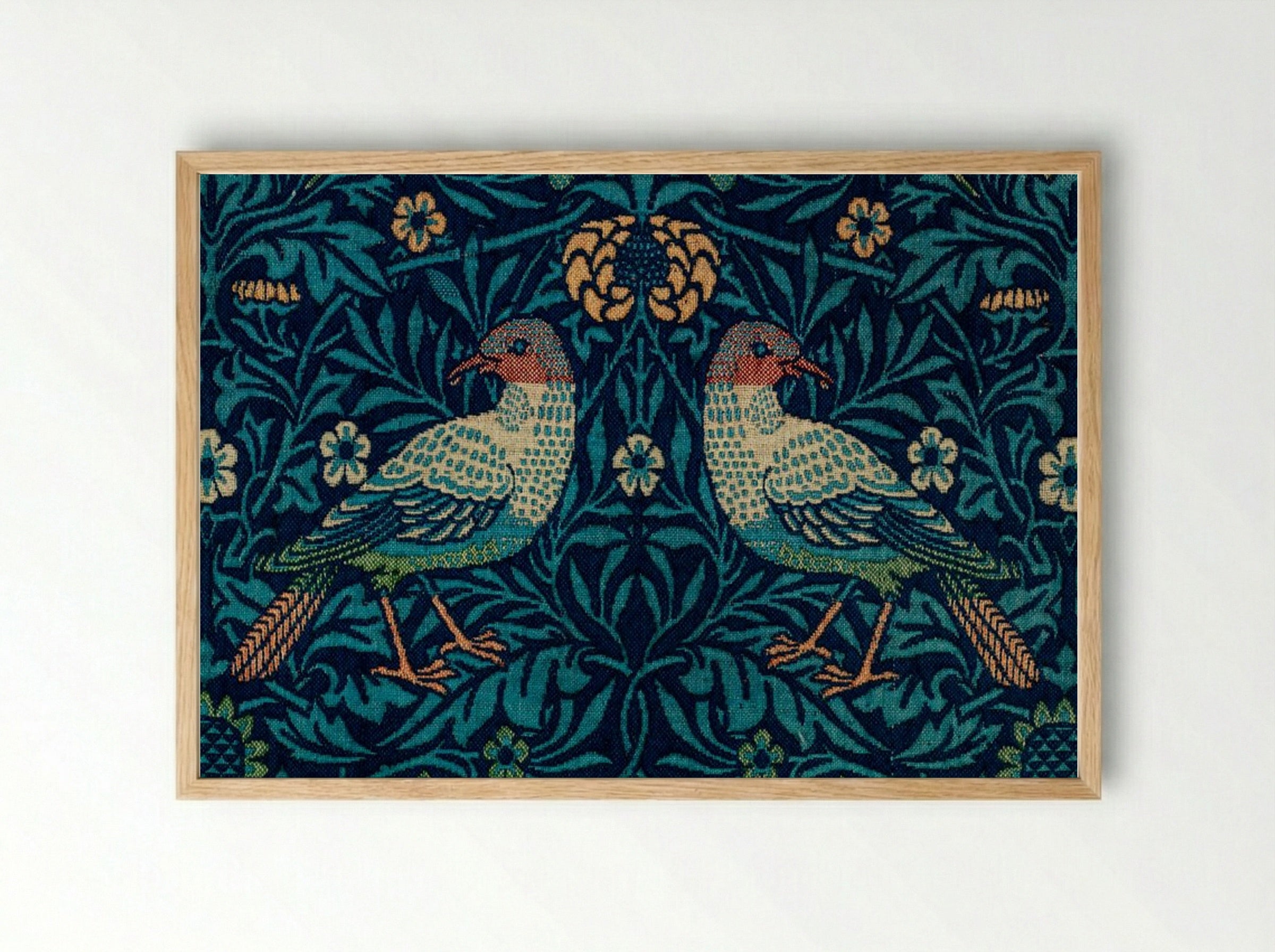 Bird - William Morris - Framed Print Wood