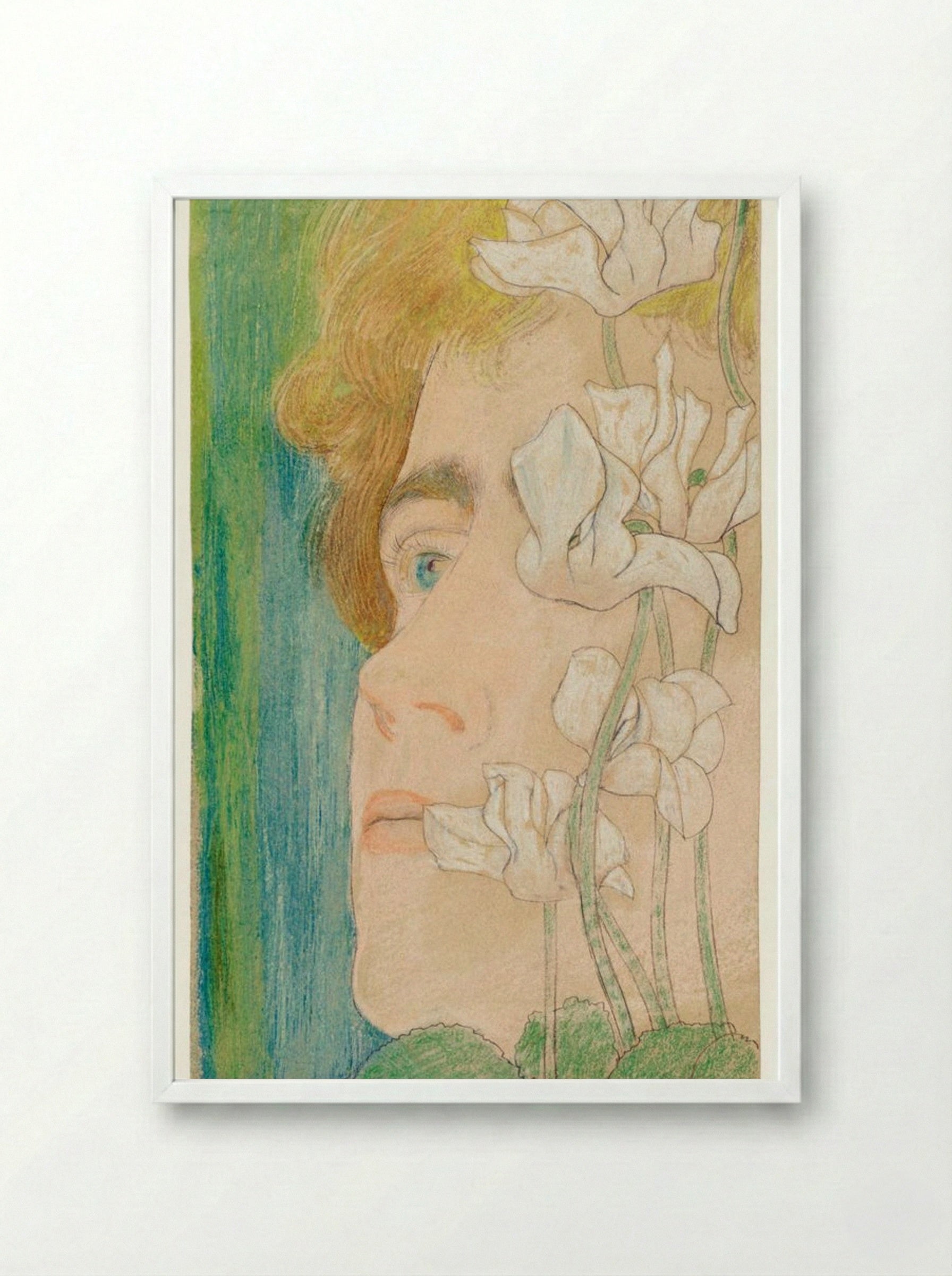 Marguerite - Jan Toorop - Framed Print White