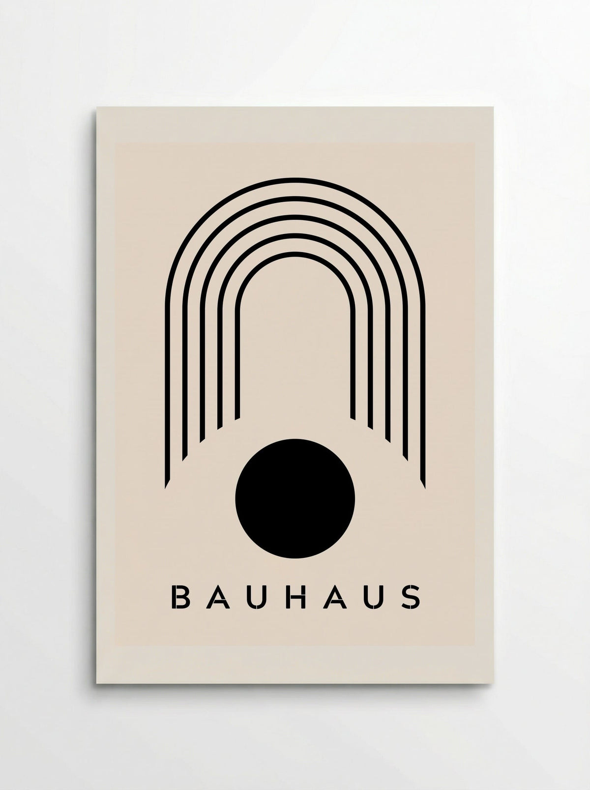 Bauhaus Geometric Eclipse - Poster