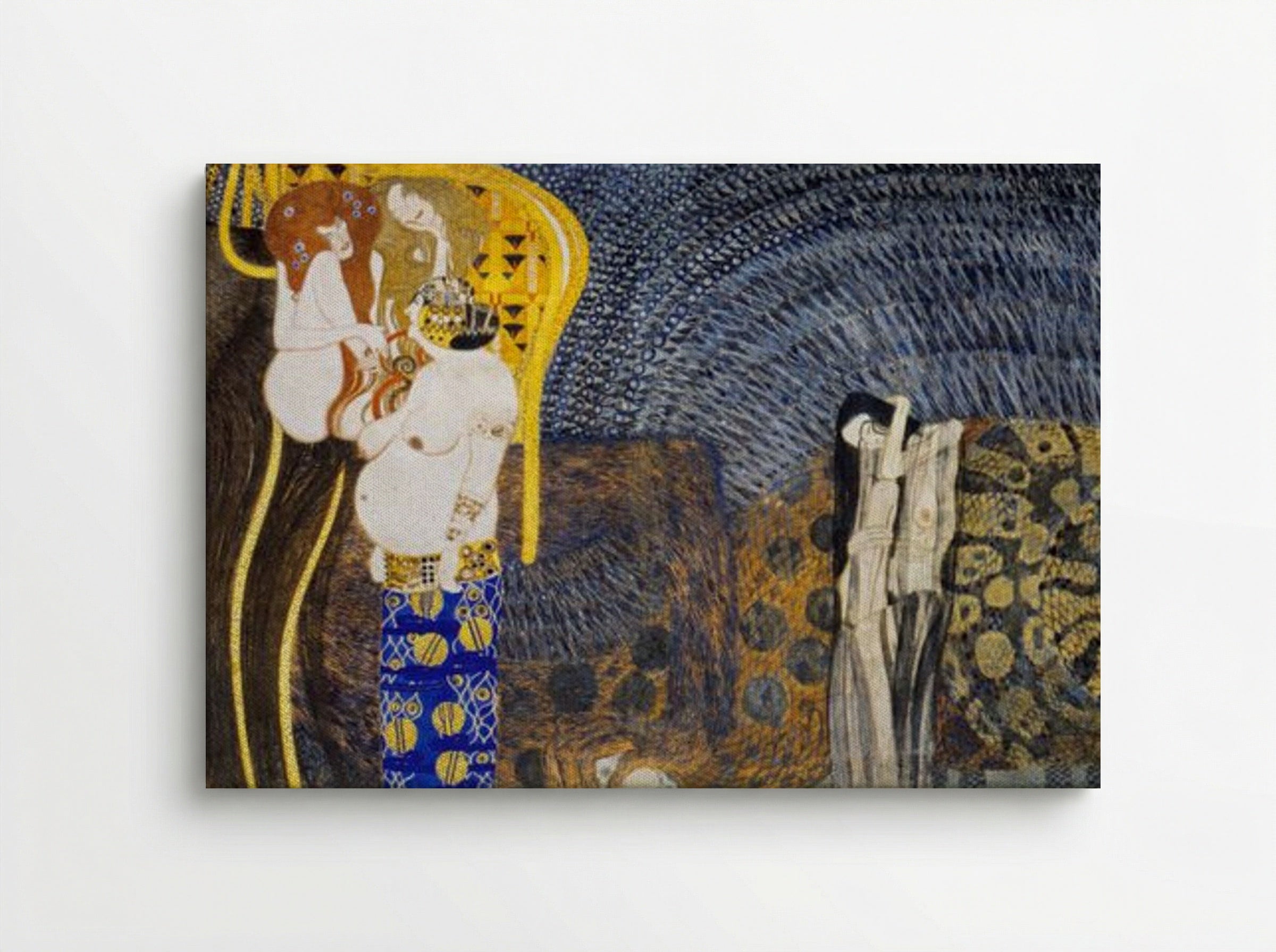 The Hostile Powers - Gustav Klimt - Canvas