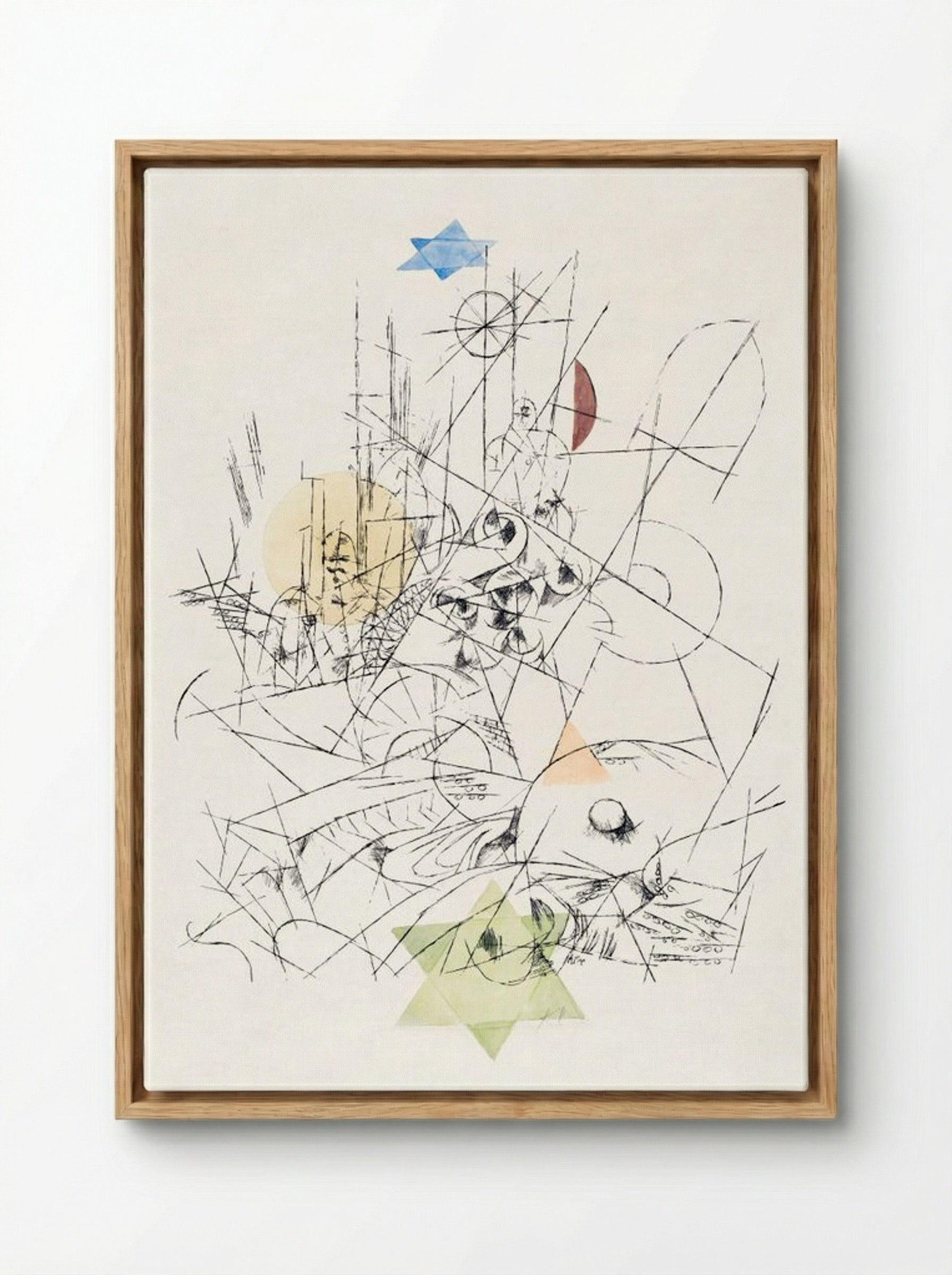 Hope and Destruction (Zerstörung und Hoffnung) - Paul Klee - Framed Canvas Wood