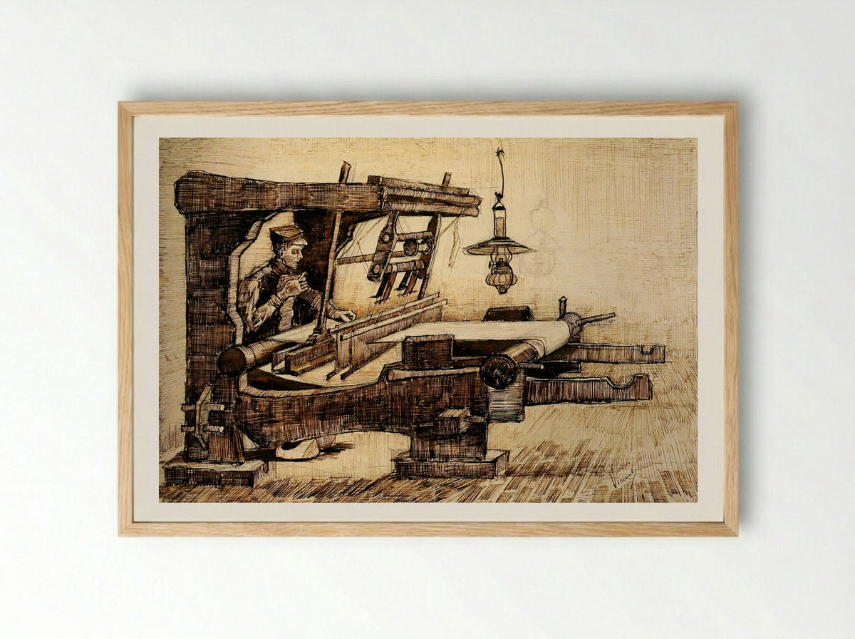 The Weaver's Shuttle - Vincent van Gogh - Framed Print Wood