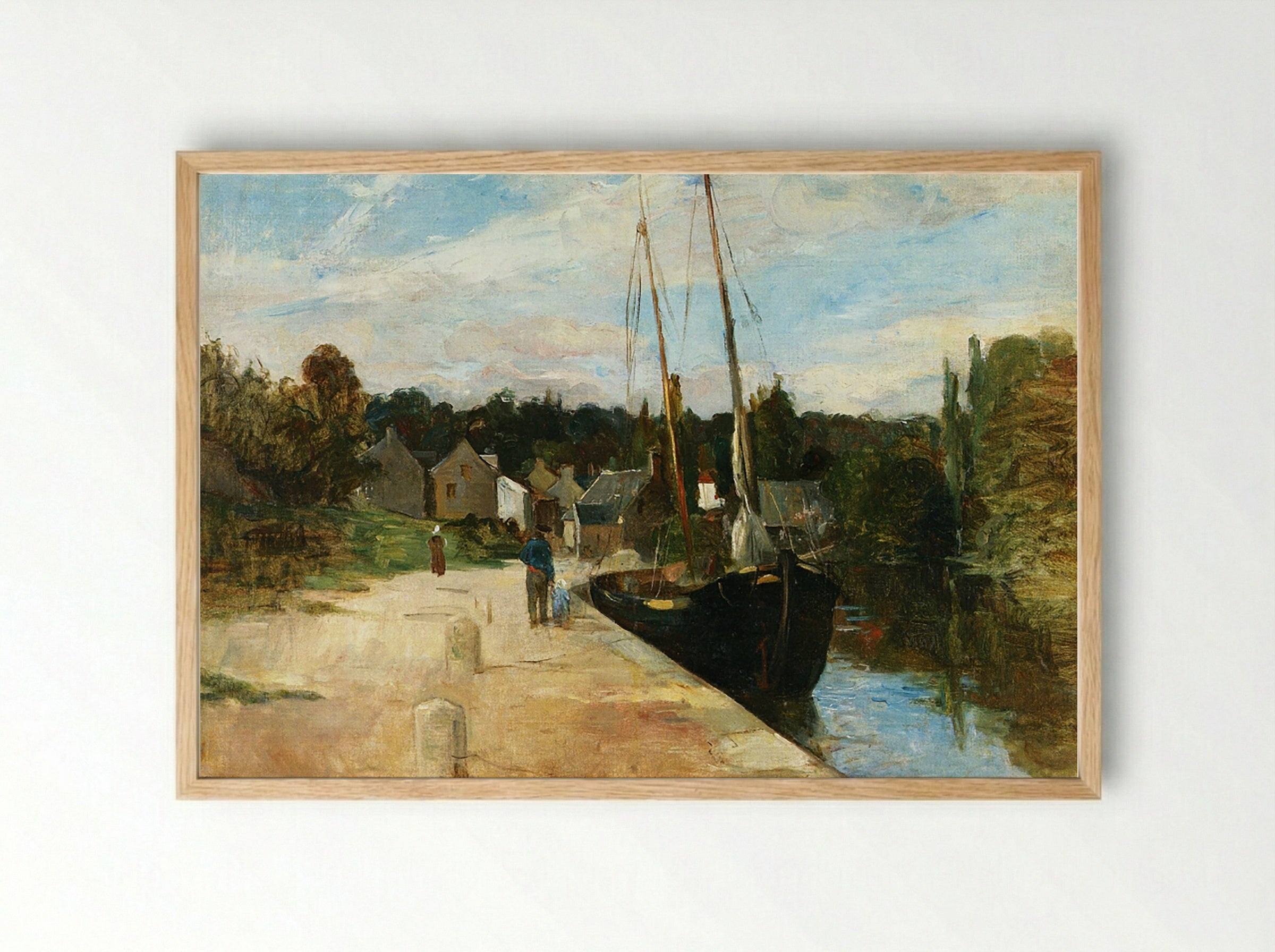 Rosbras, Brittany - Berthe Morisot - Framed Print Wood