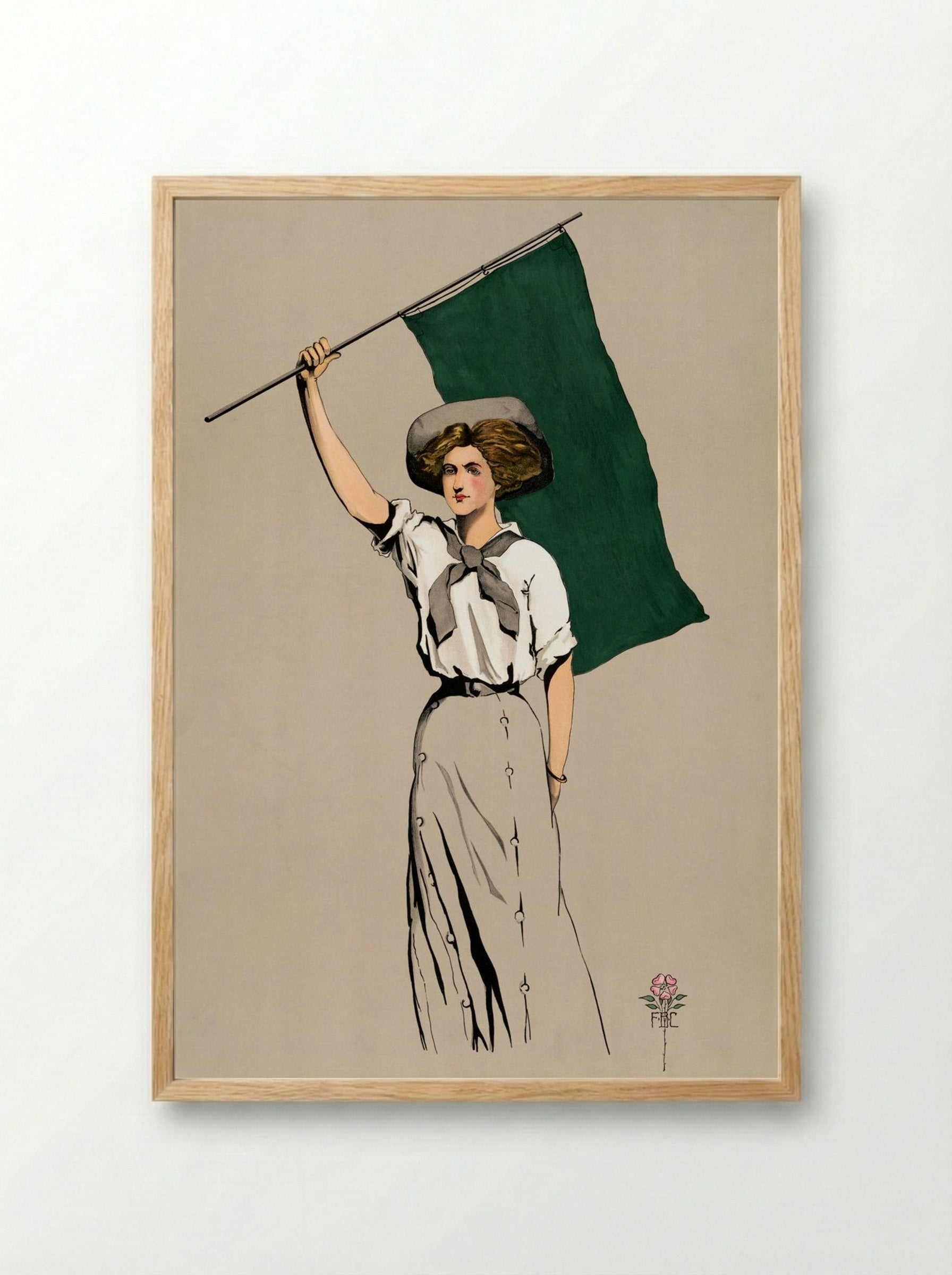 Sweet Briar - Florence Carlyle - Framed Print Wood