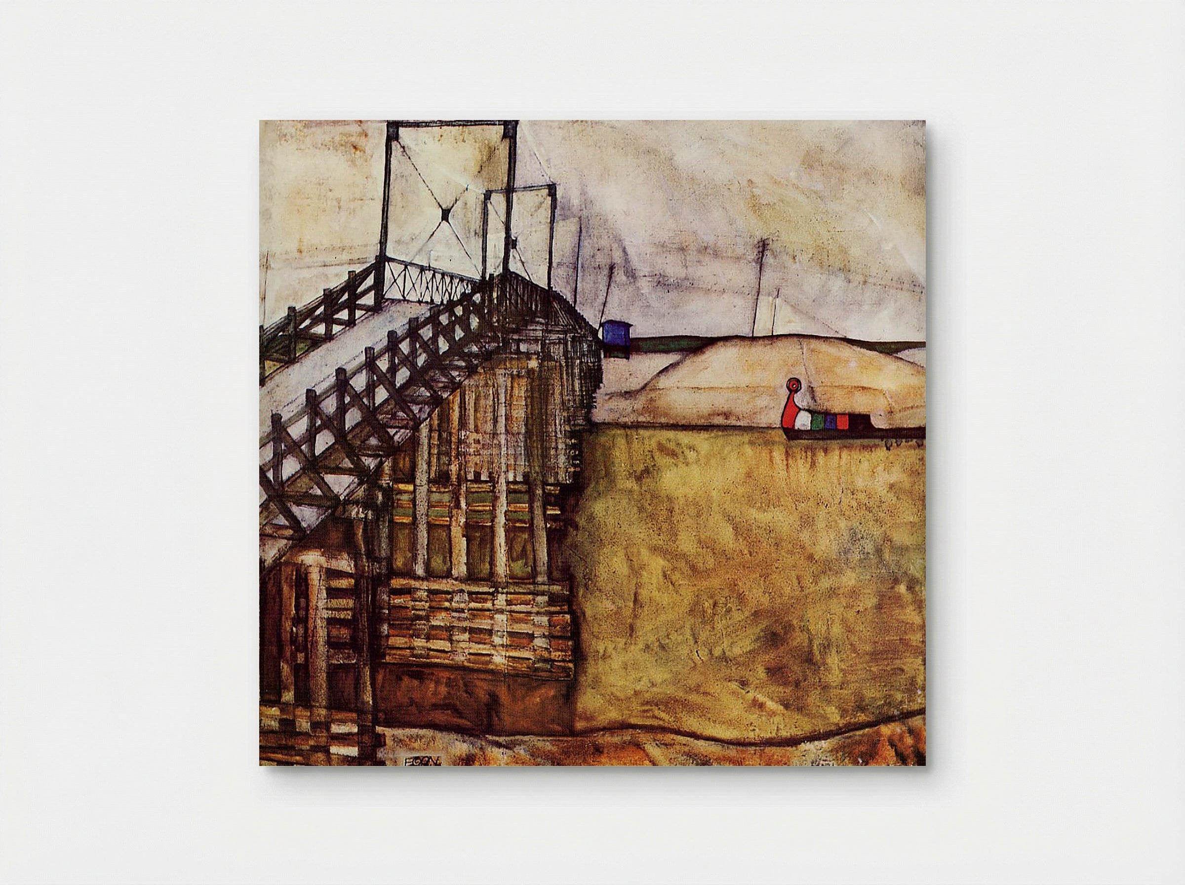 The Bridge - Egon Schiele - Poster