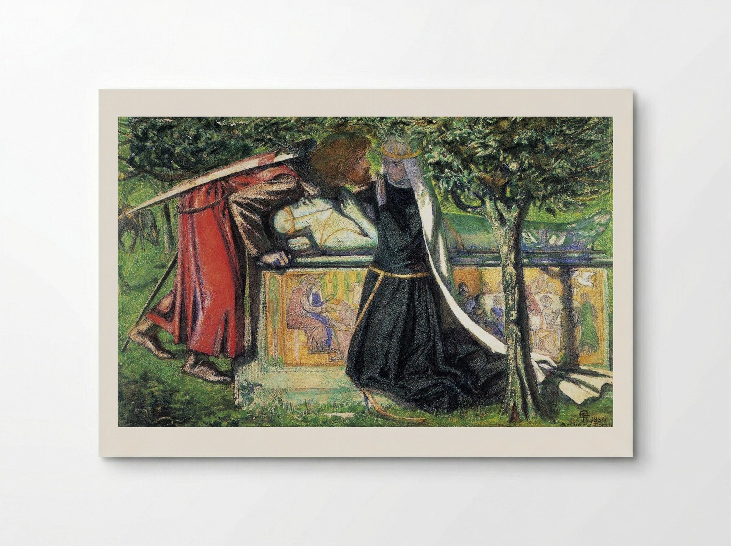 Arthur's Tomb - Dante Gabriel Rossetti - Poster