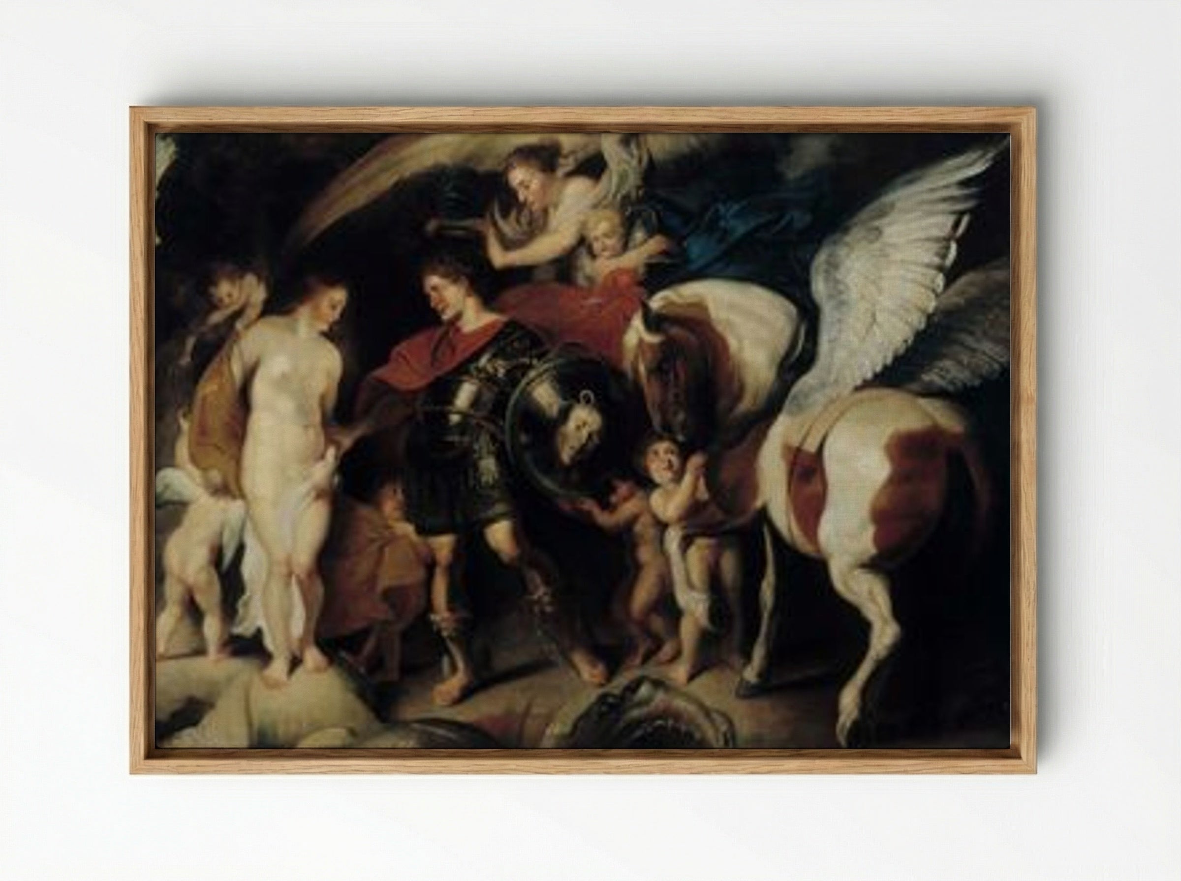 Perseus and Andromeda - Peter Paul Rubens - Framed Canvas Wood