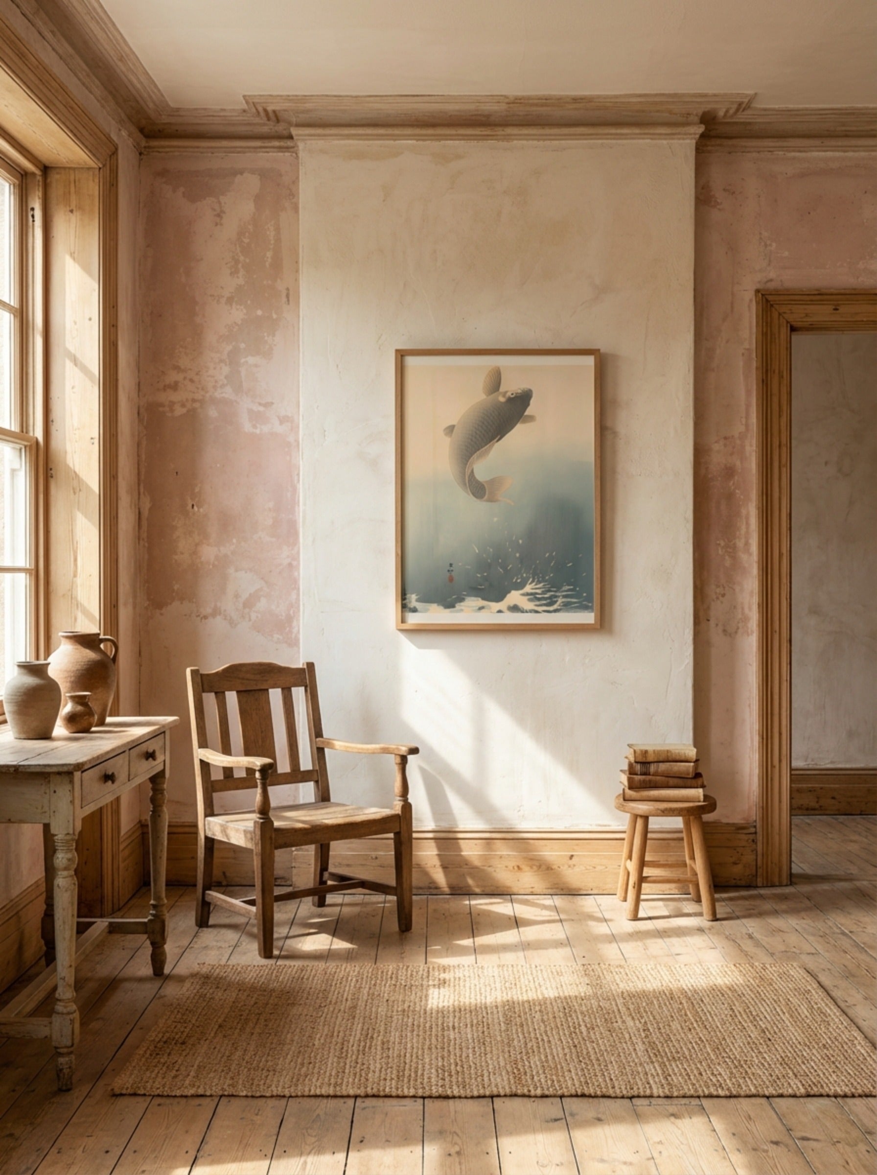 Leaping Carp - Ohara Koson