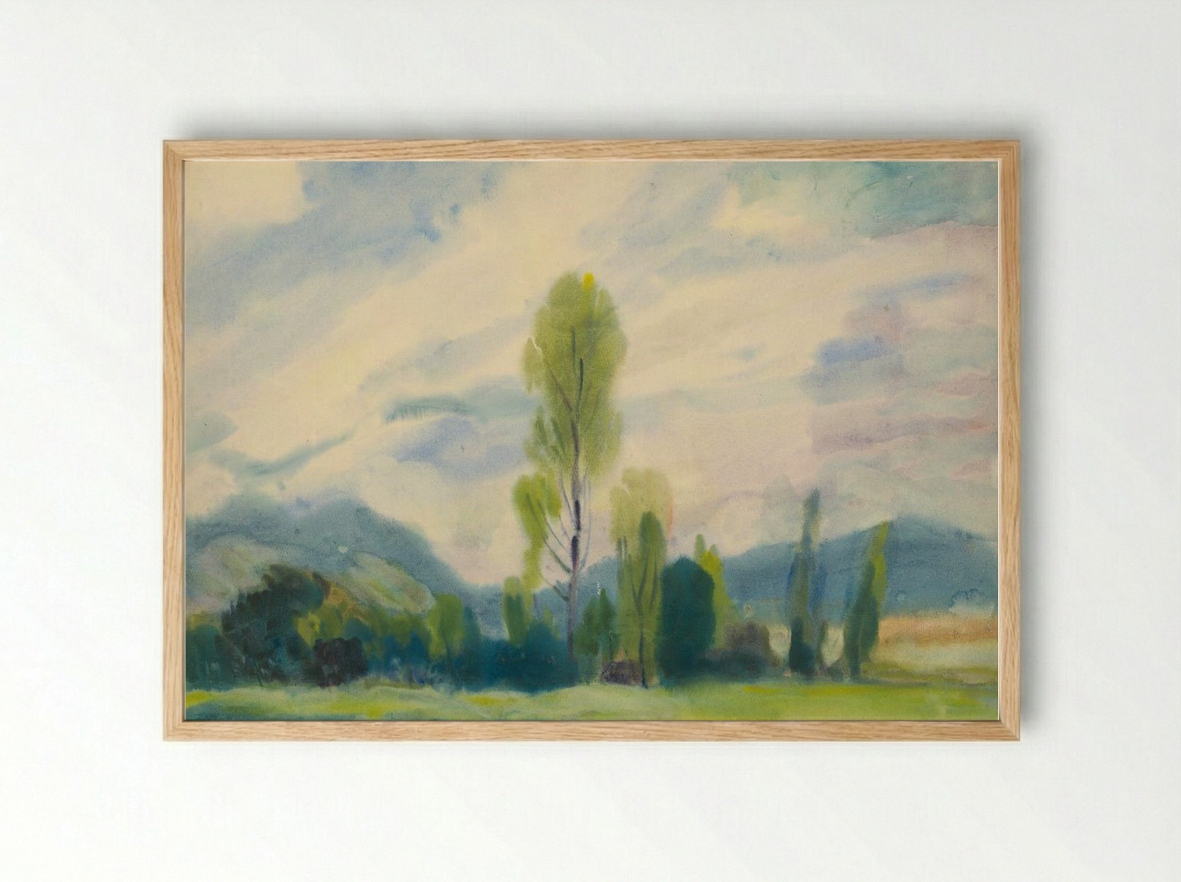 Landscape below the Low Tatras - Zolo Palugyay - Framed Print Wood