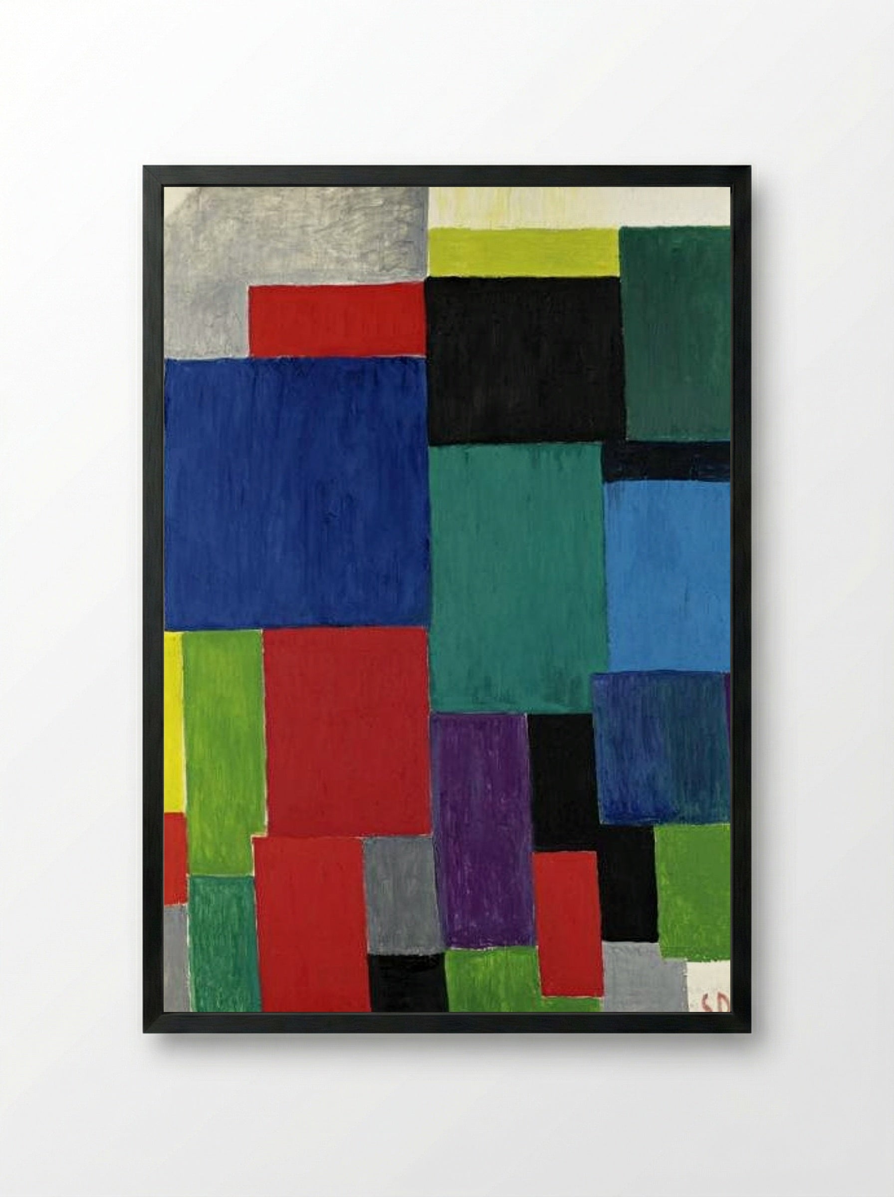 Colour Rhythm - Fine Art Print - Framed Print Black