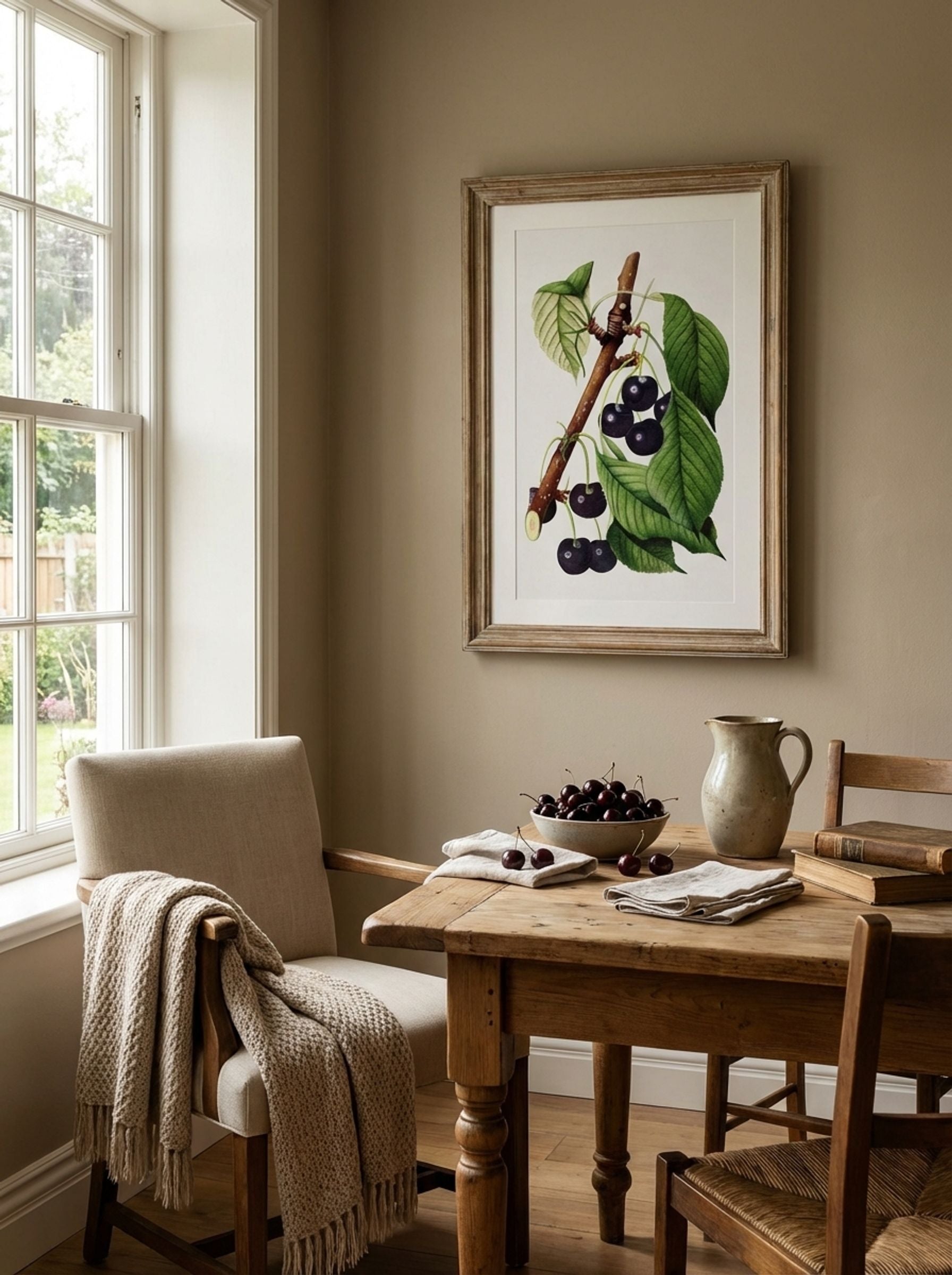 Cherries (Prunus Avium) (1892) - William Henry Prestele - Lifestyle