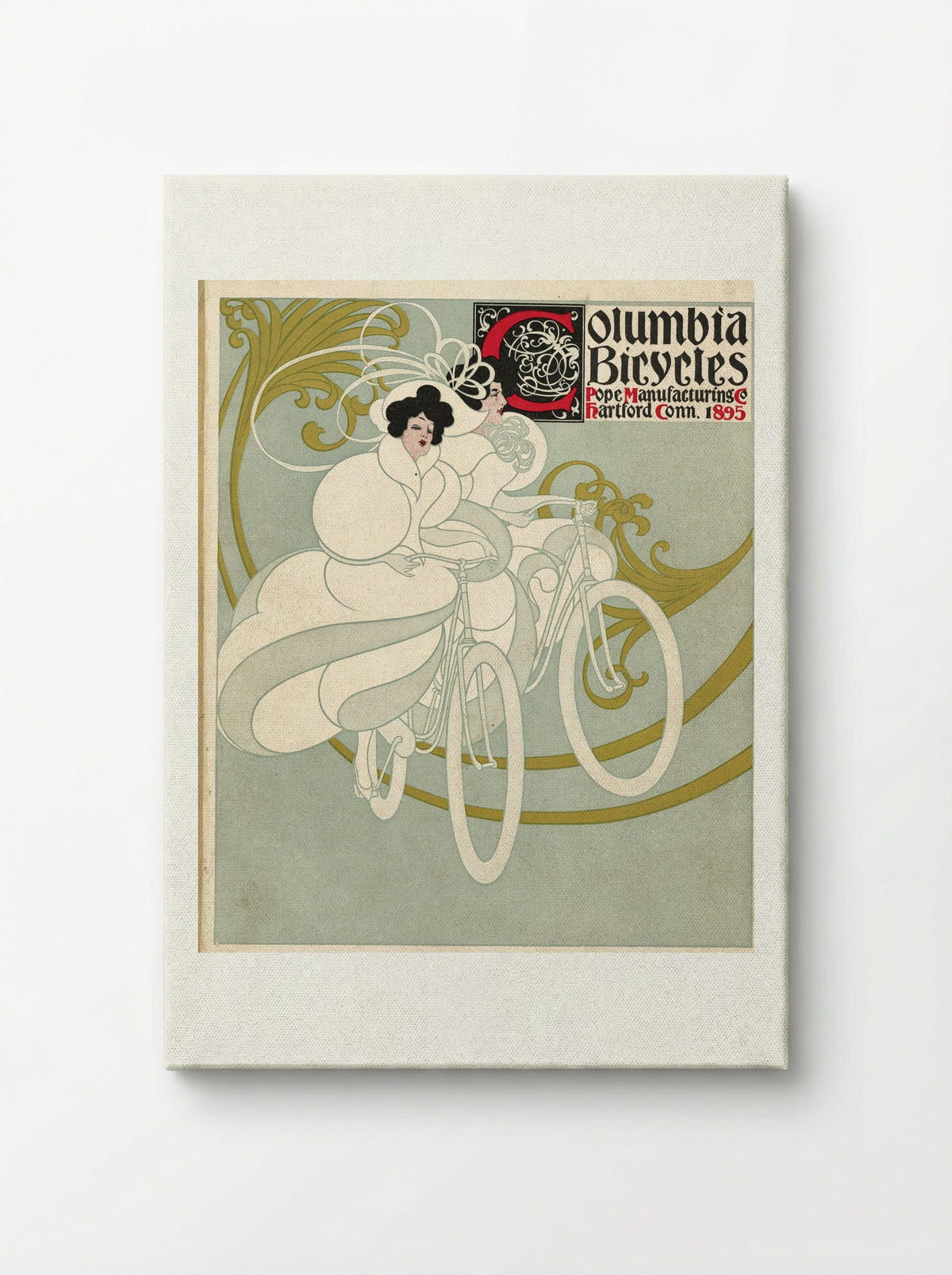 Columbia Bicycles, Pope Manufacturing Co., Hartford, Conn. - Will H. Bradley - Canvas