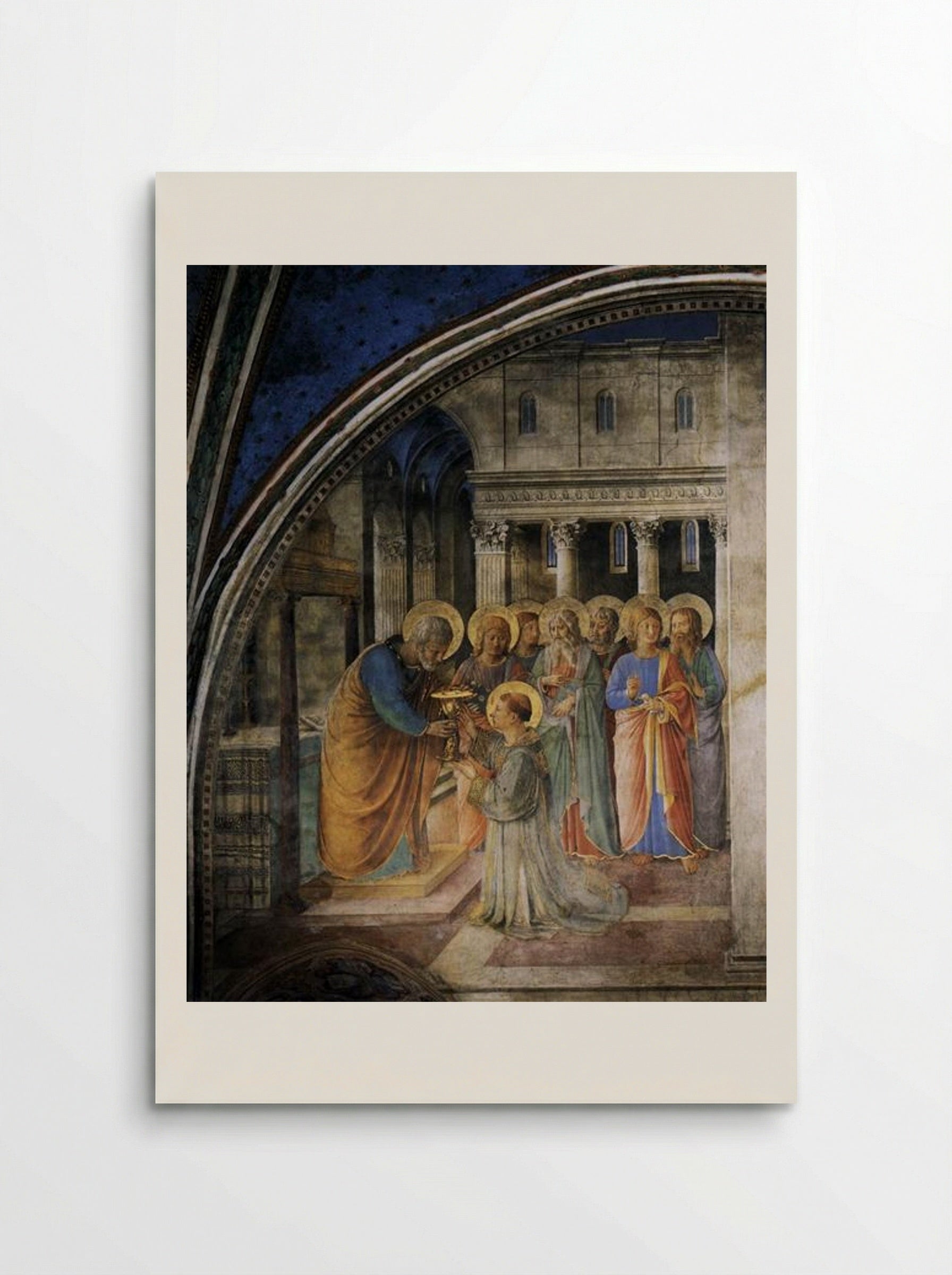 St. Peter Consecrates Stephen as Deacon - Fra Angelico - Poster