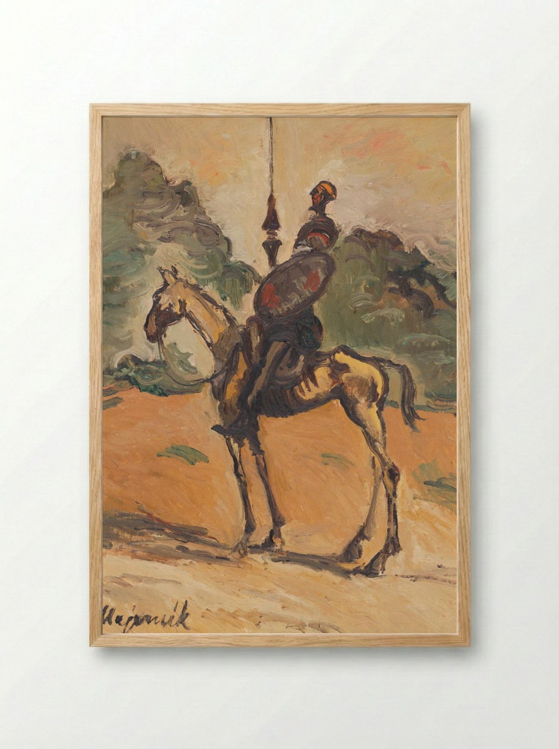 Don Quixote - Cyprián Majerník - Framed Print Wood