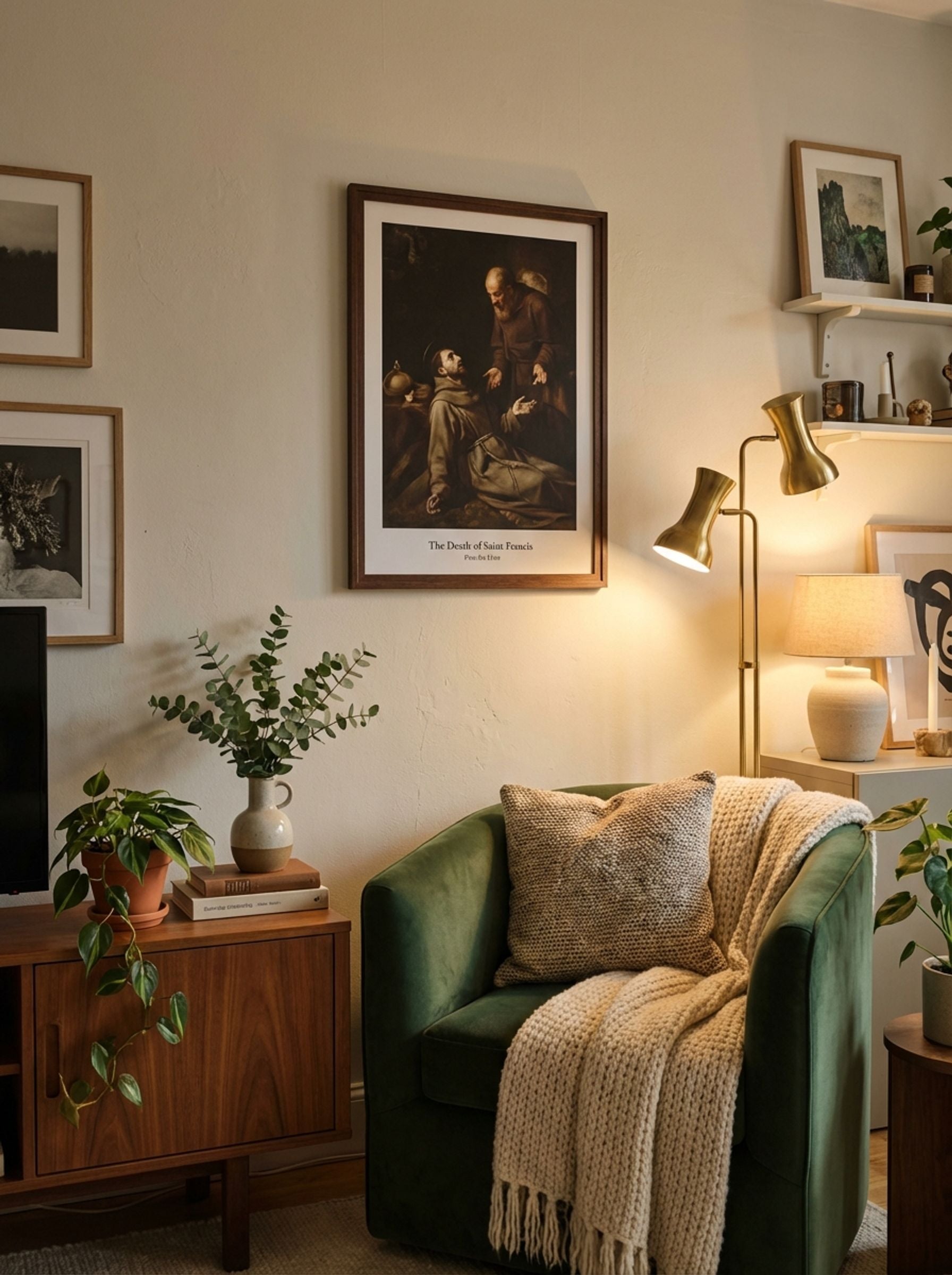 The Death of Saint Francis - Fine Art Print - Lifestyle