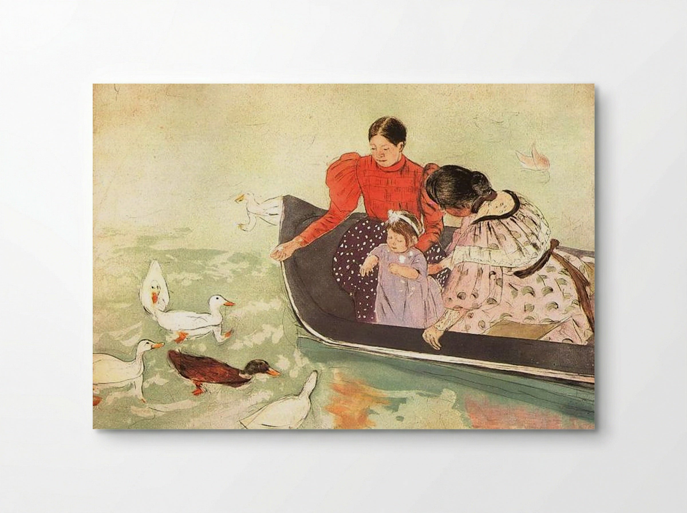 Feeding the Ducks - Mary Cassatt - Poster