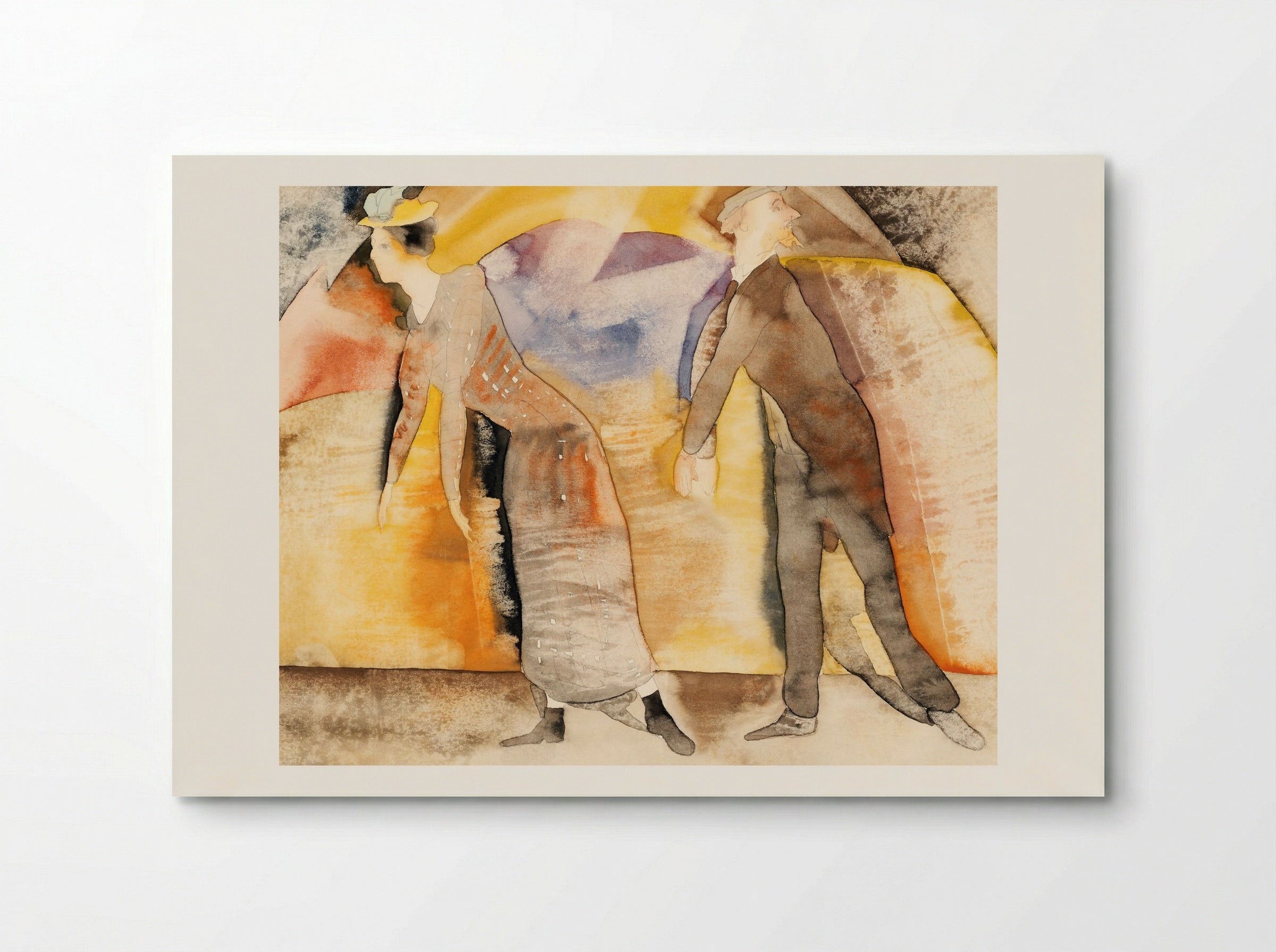 In Vaudeville: Woman and Man on Stage - Charles Demuth - Poster