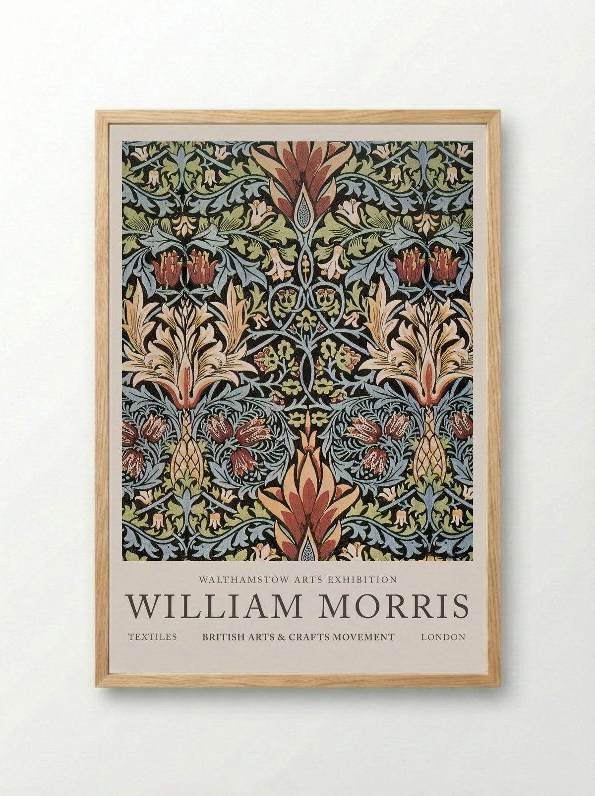 Snakeshead - William Morris - Framed Print Wood
