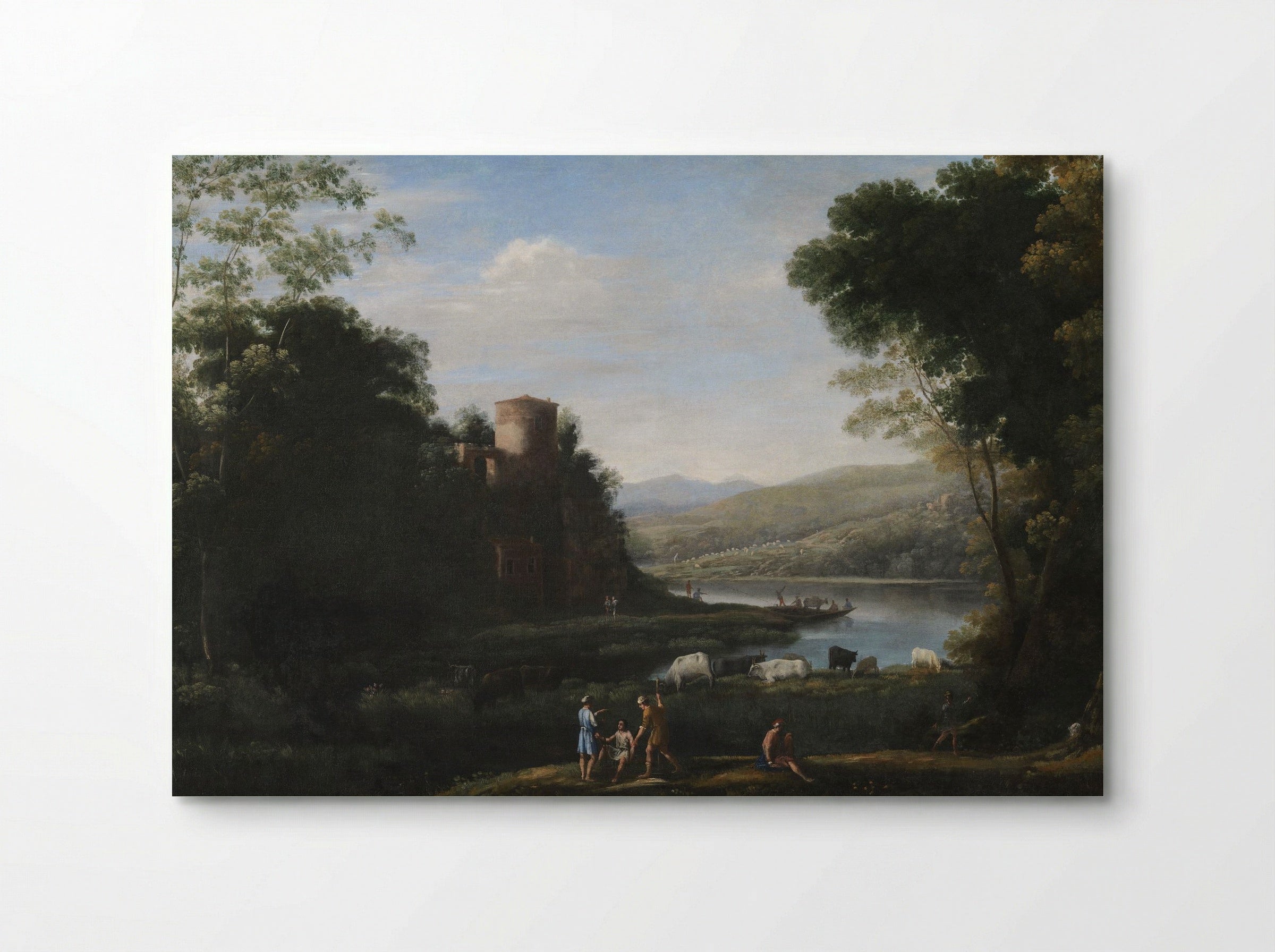 Pastoral Landscape with the Ponte Molle - Claude Lorrain - Poster