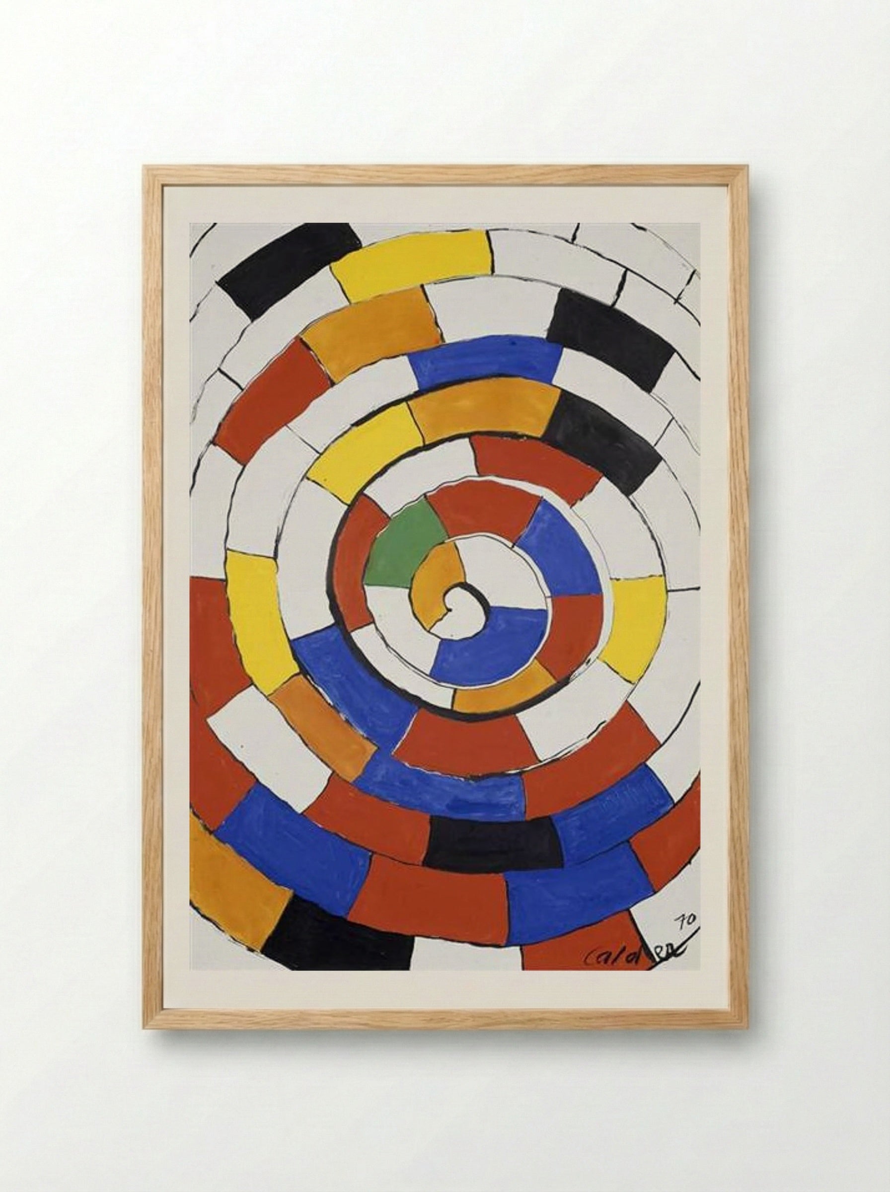 Spiral - Alexander Calder - Framed Print Wood