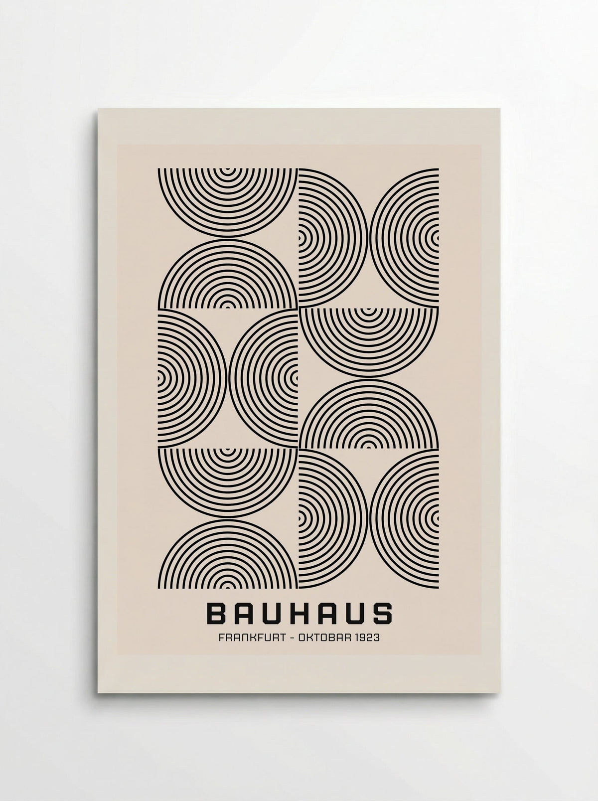 Bauhaus Optical Rings - Frankfurt Oktober 1923 - Poster