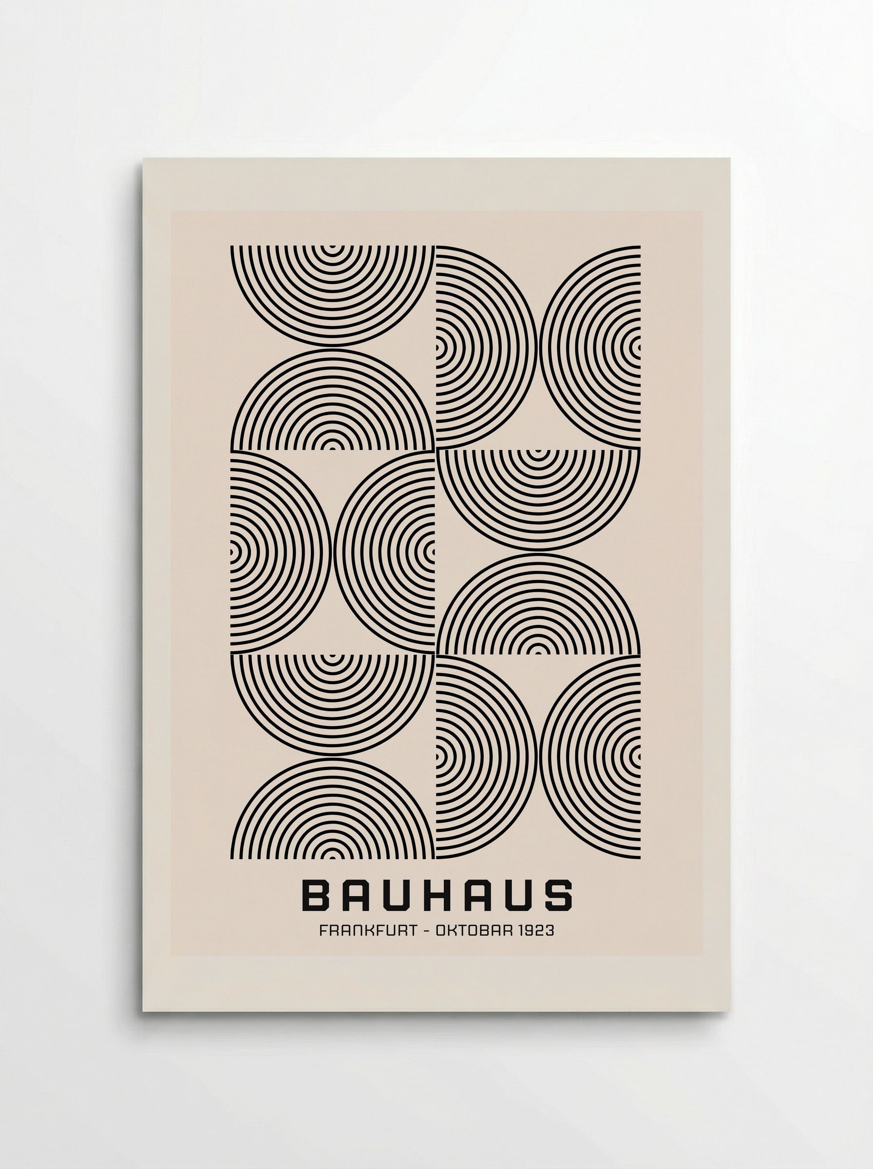 Bauhaus Optical Rings - Frankfurt Oktober 1923 - Poster