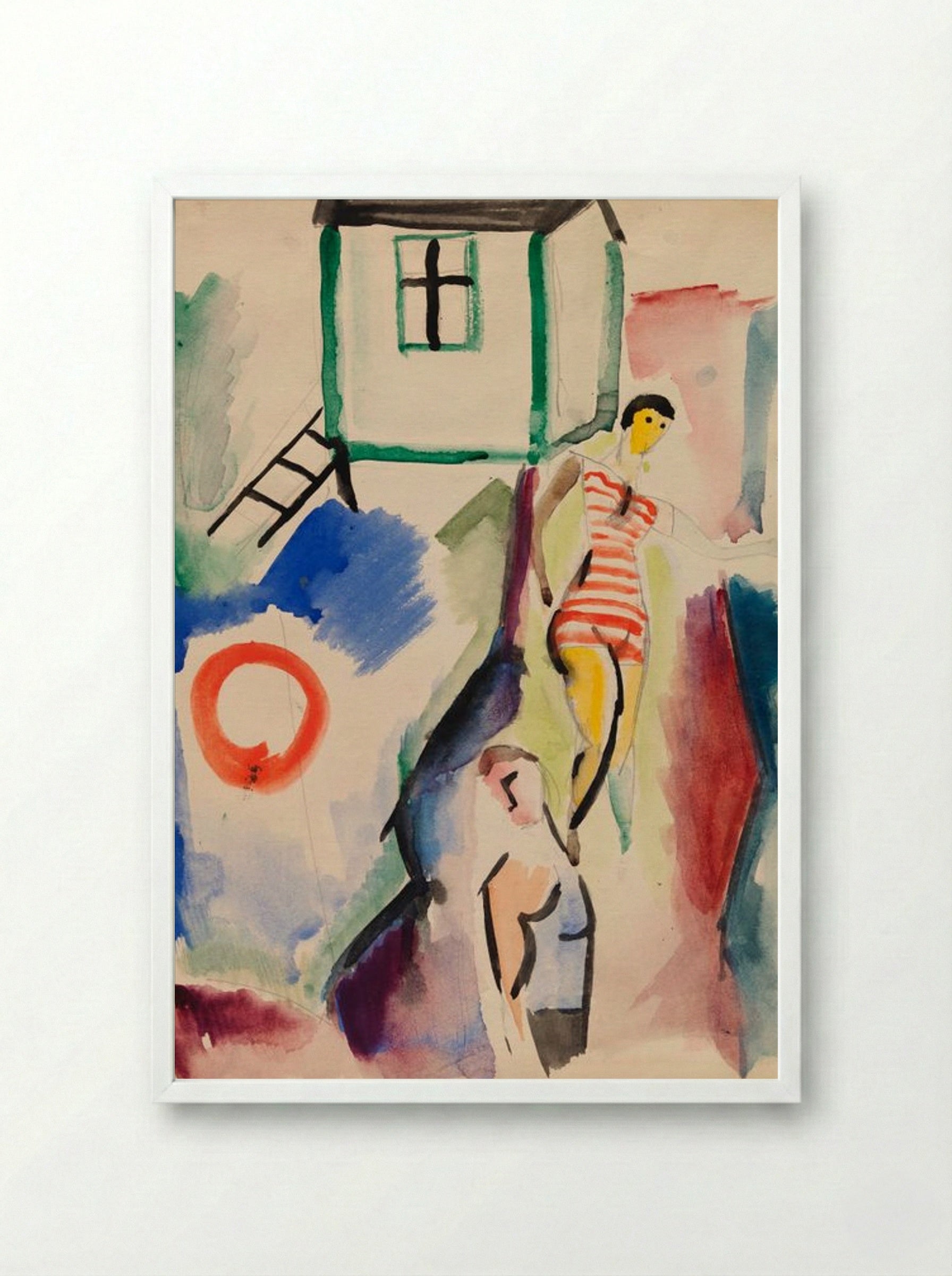 Beach - Sulho Sipilä - Framed Print White