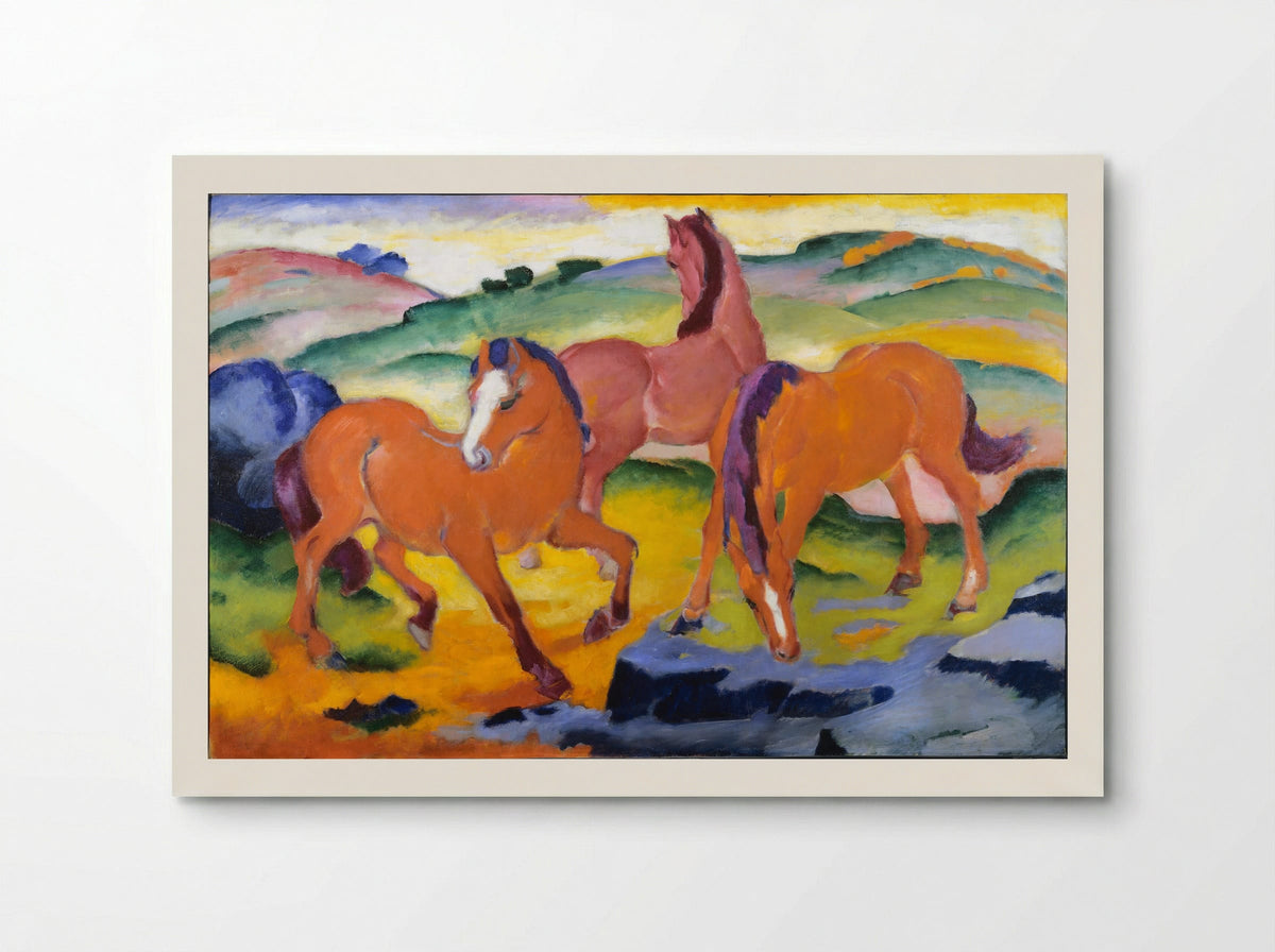 Grazing Horses IV - Franz Marc - Poster