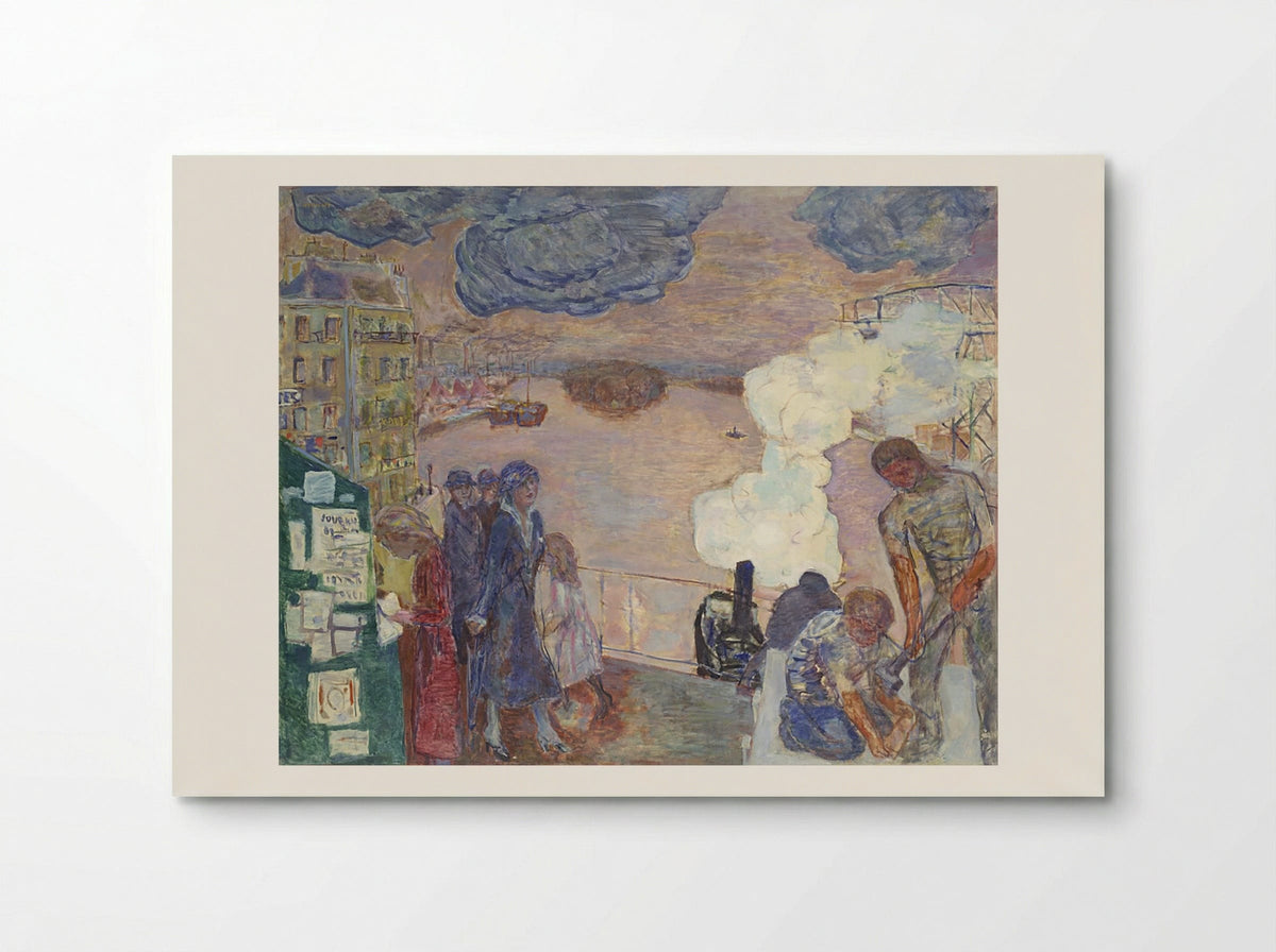 Workers on the Banks of the Seine - Maximilian Kurzweil - Poster