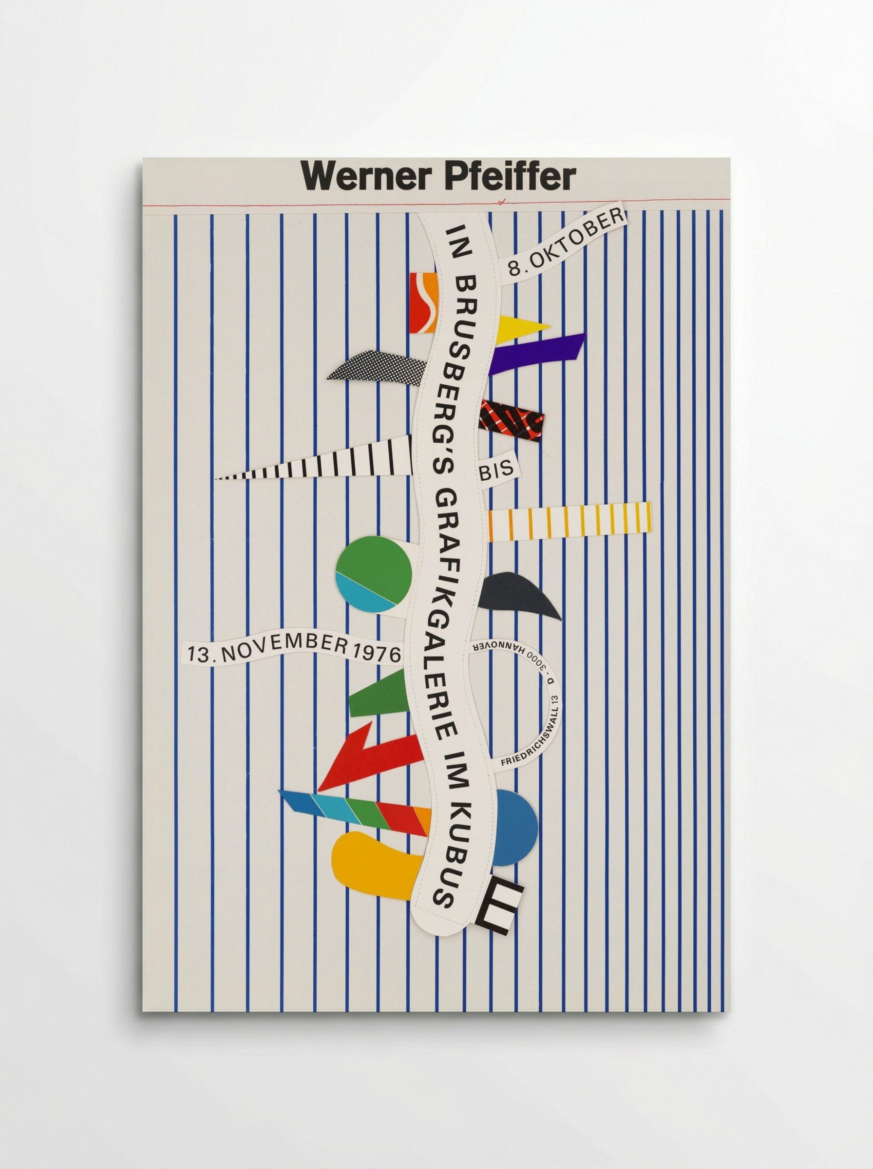Exhibition in Brusberg's Grafikgalerie im Kubus - Werner Pfeiffer - Poster