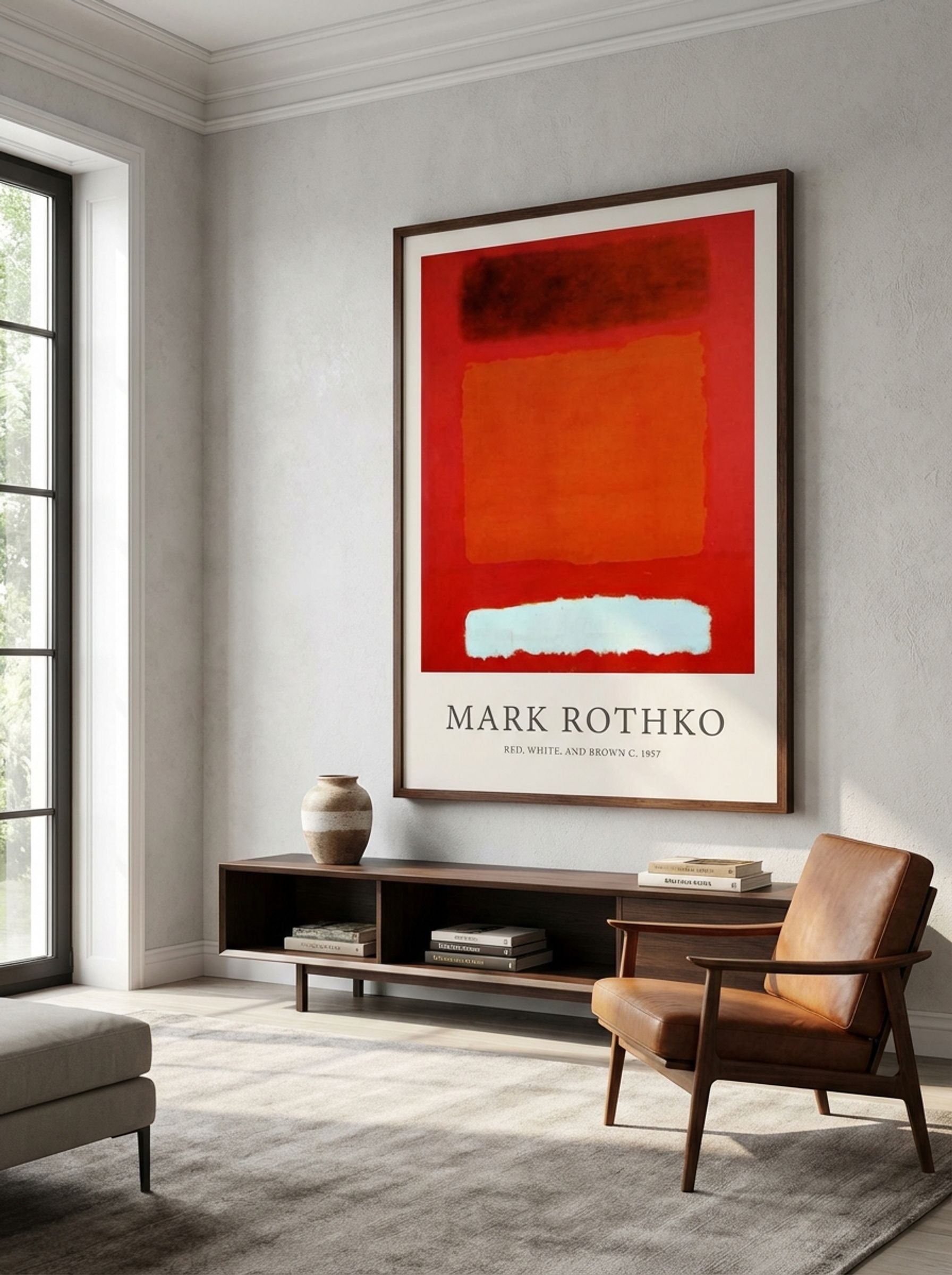 Red, White, and Brown - Mark Rothko - Lifestyle