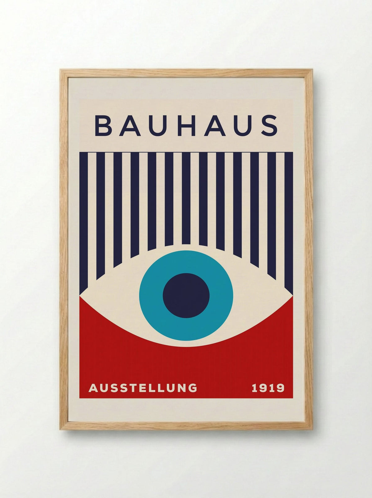 Bauhaus Eye Exhibition Poster - Framed Print Wood