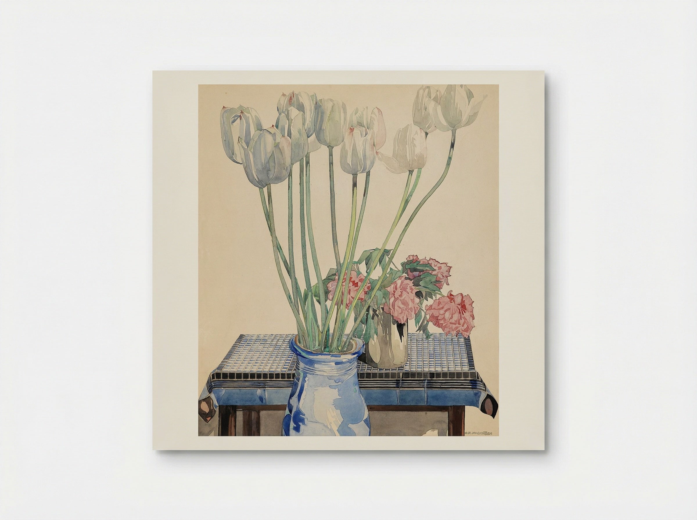 White Tulips - Charles Rennie Mackintosh - Poster