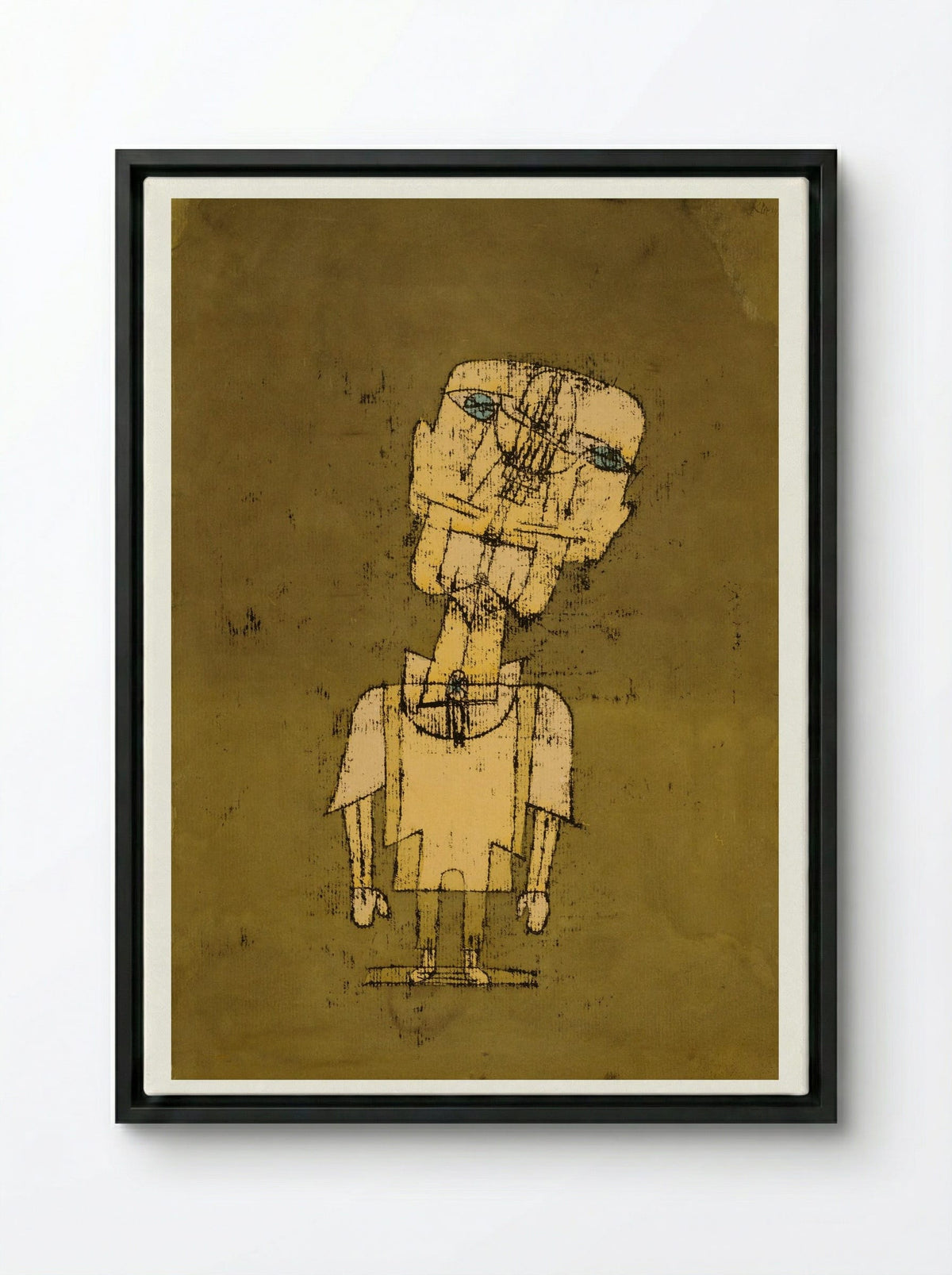 Ghost of a Genius - Paul Klee - Framed Canvas Black
