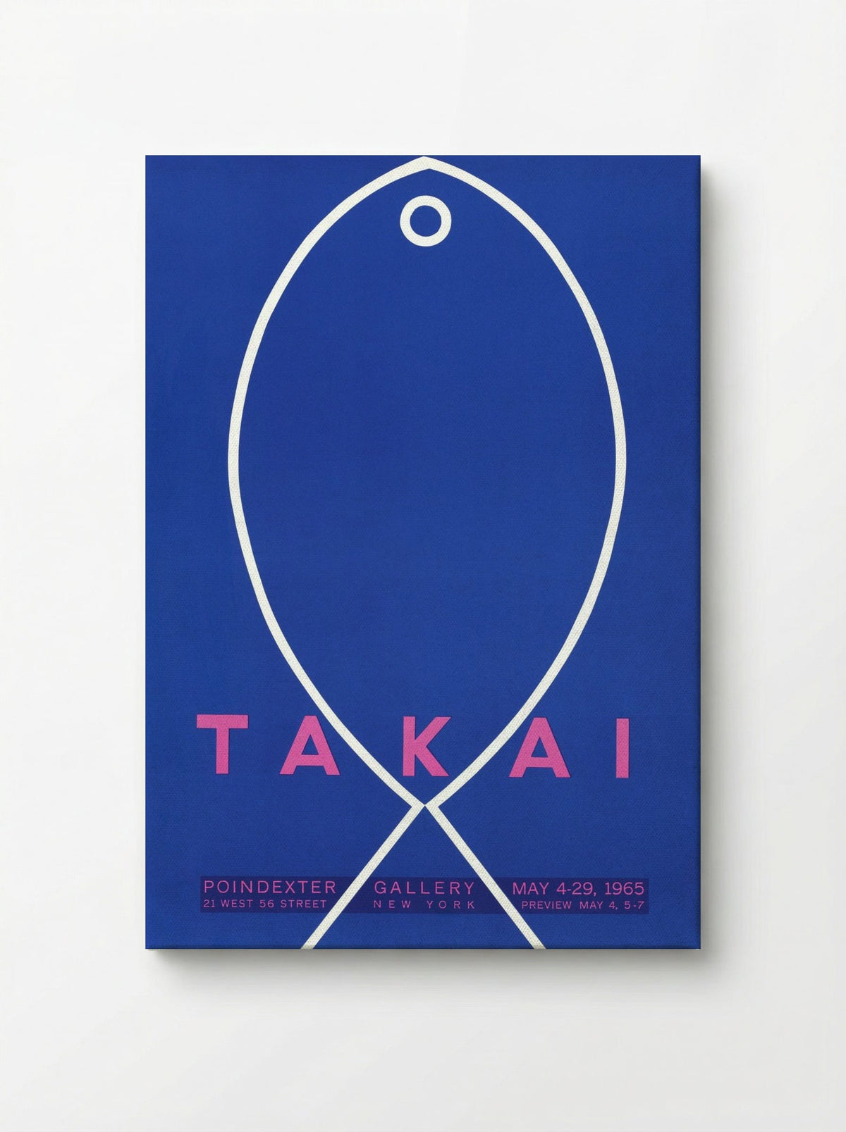 Takai Exhibition Poster, Poindexter Gallery - Takao Takai - Canvas