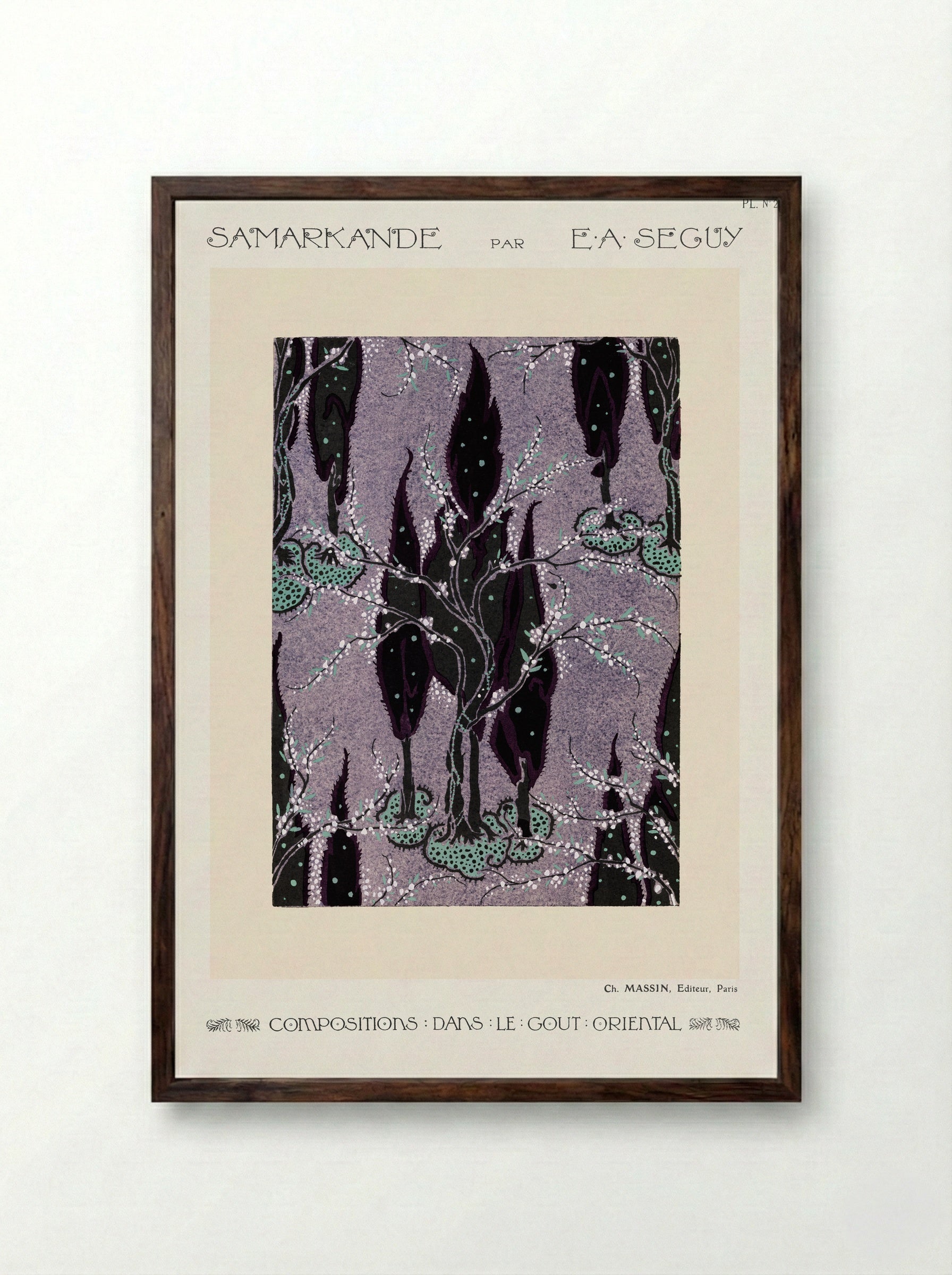 Samarkande, Plate No. 2 - Émile-Allain Séguy - Framed Print Dark Wood