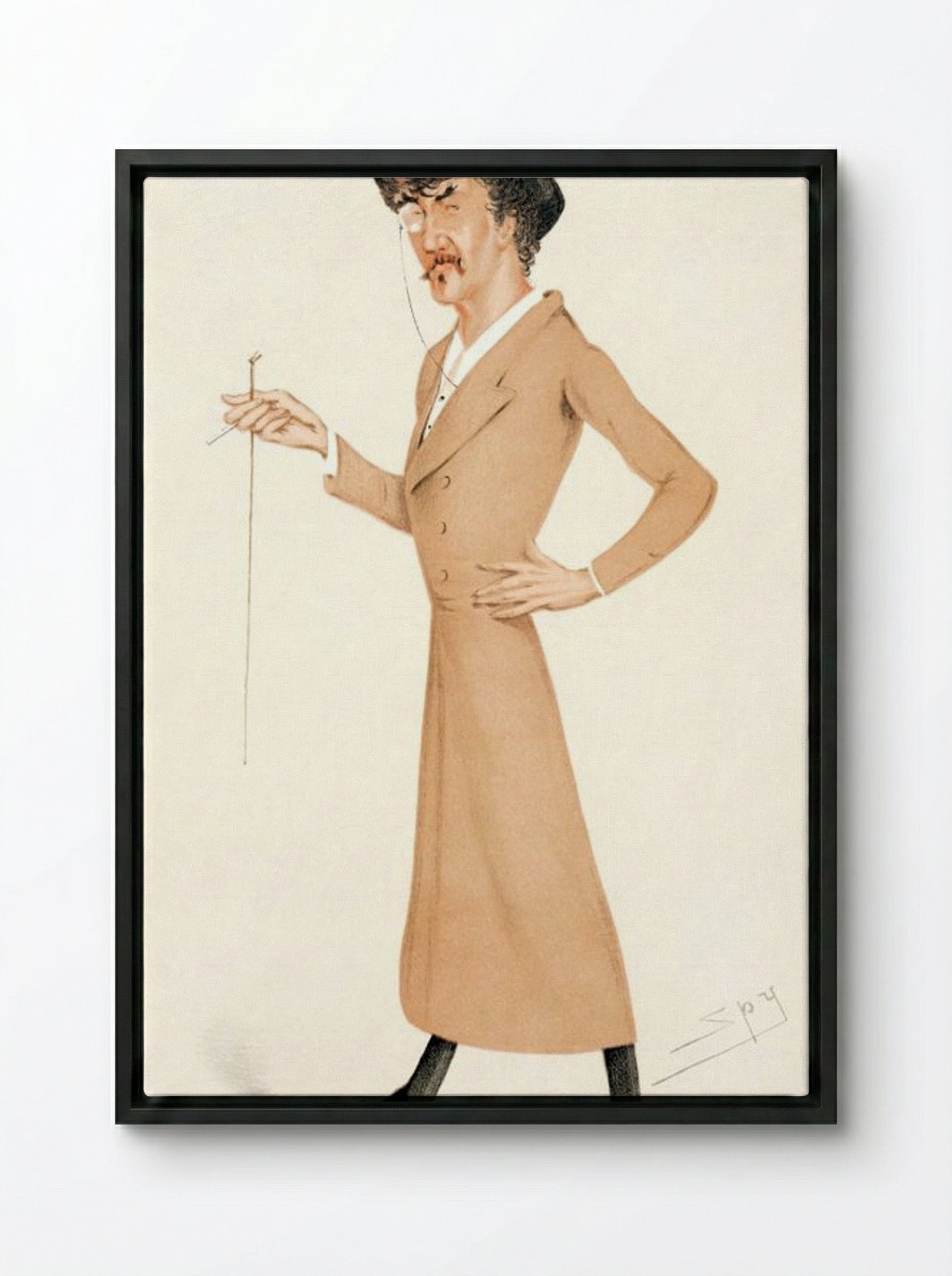 A Symphony - Sir Leslie Ward - Framed Canvas Black